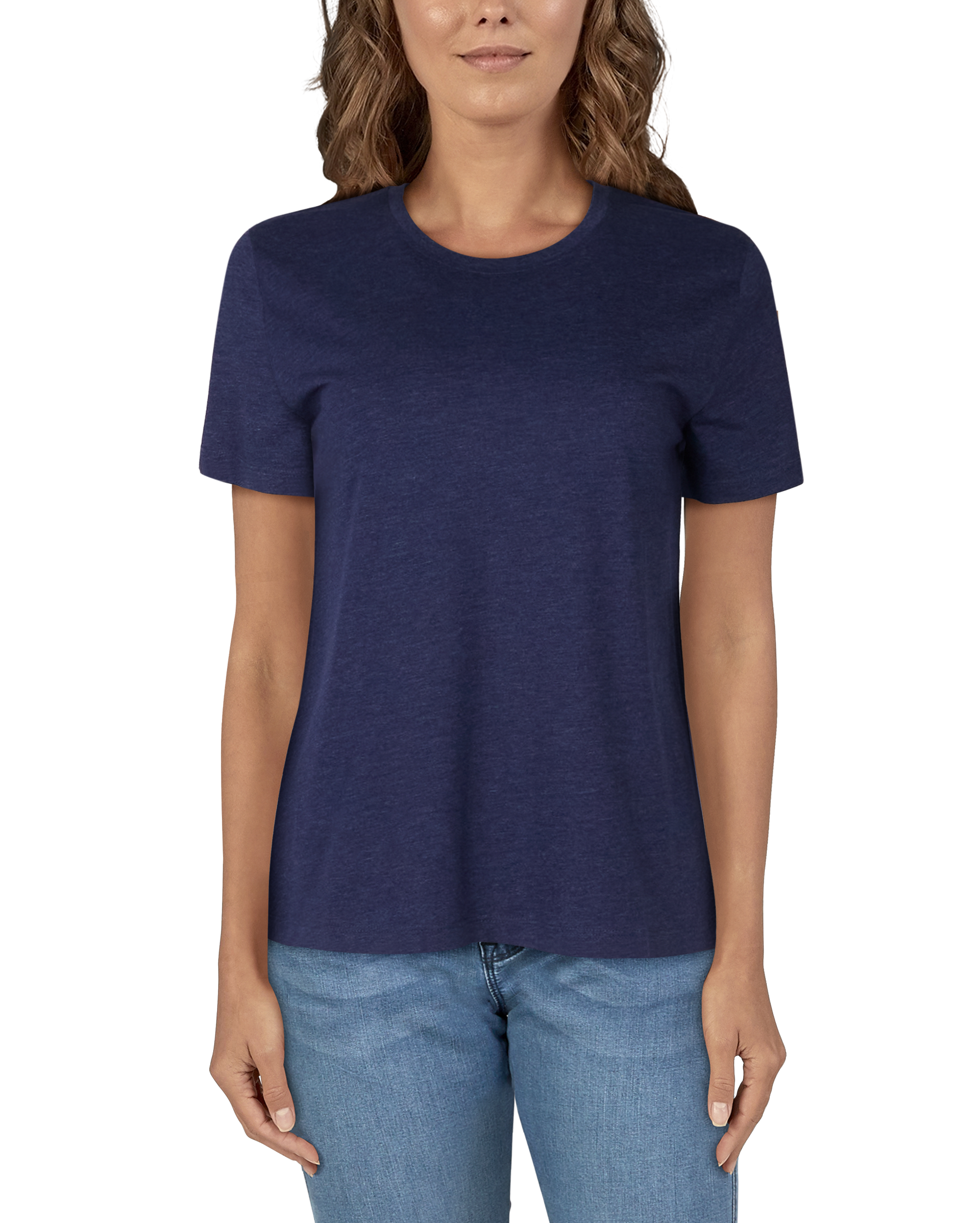 Image of Natural Reflections Everyday Crew Short-Sleeve T-Shirt for Ladies - Peacoat - M