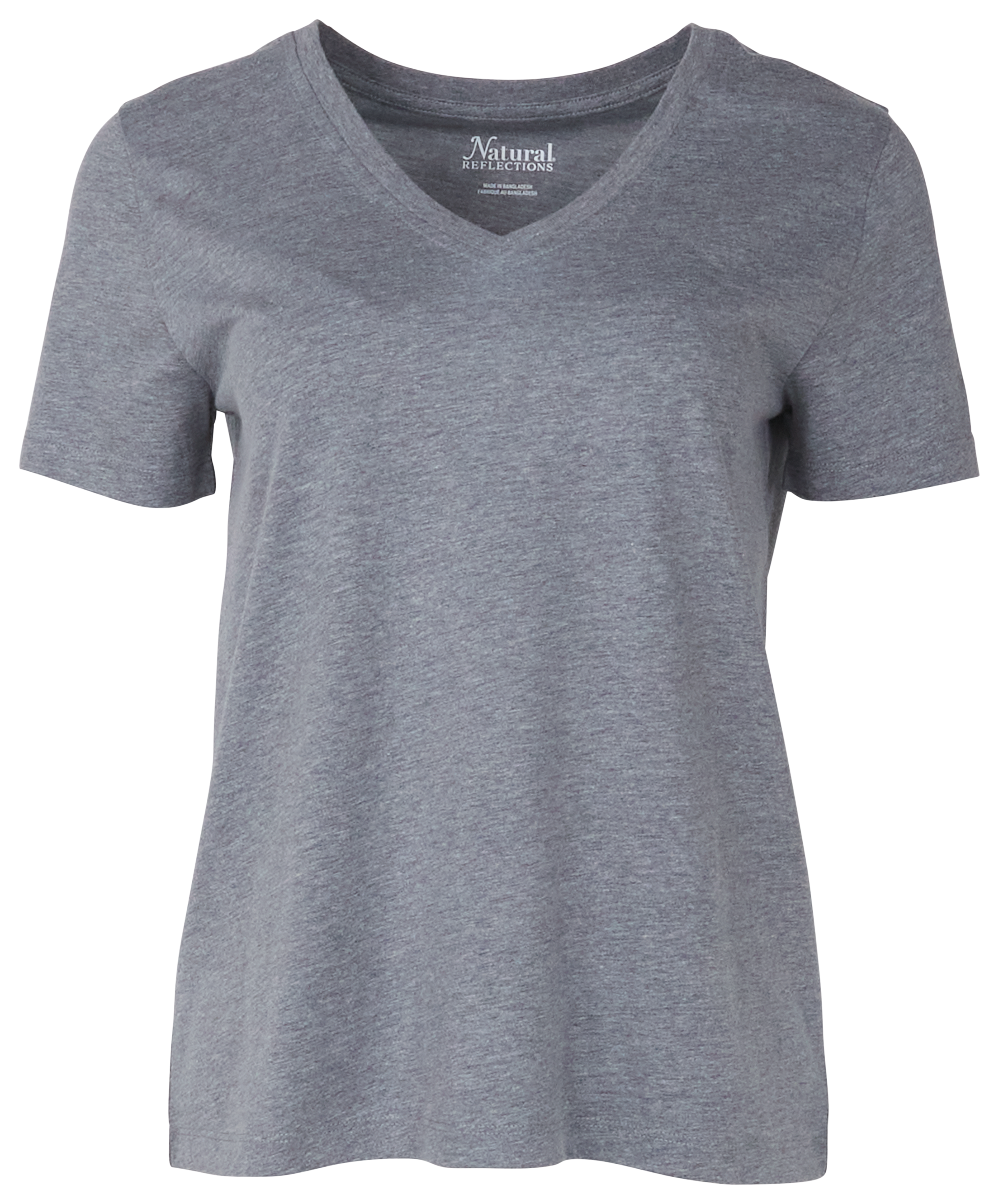 Image of Natural Reflections Everyday V-Neck Short-Sleeve T-Shirt - Heather Gray