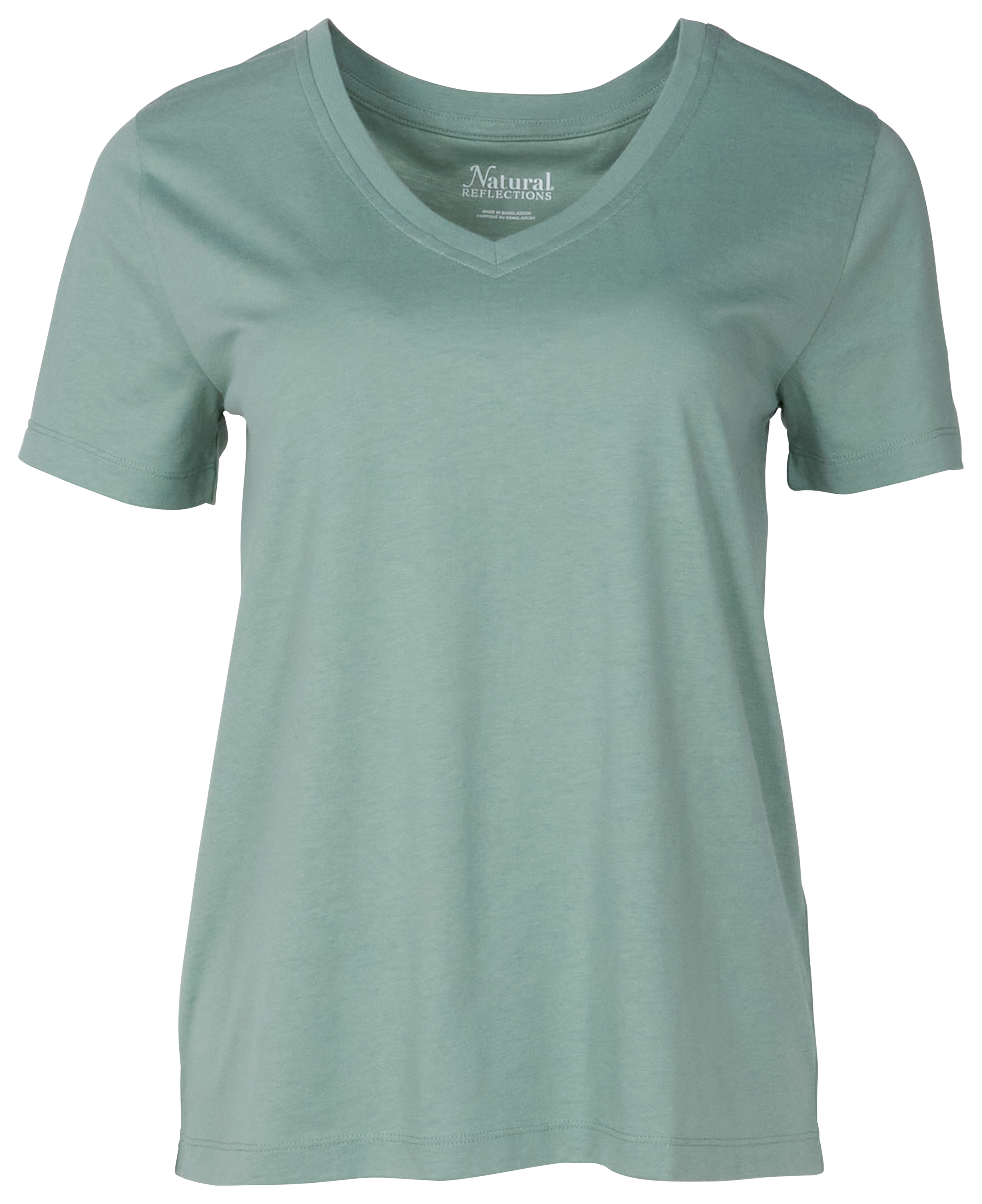 Image of Natural Reflections Everyday V-Neck Short-Sleeve T-Shirt - Green Bay