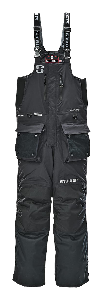 StrikerIce Climate Bibs for Men - Black - 2XL