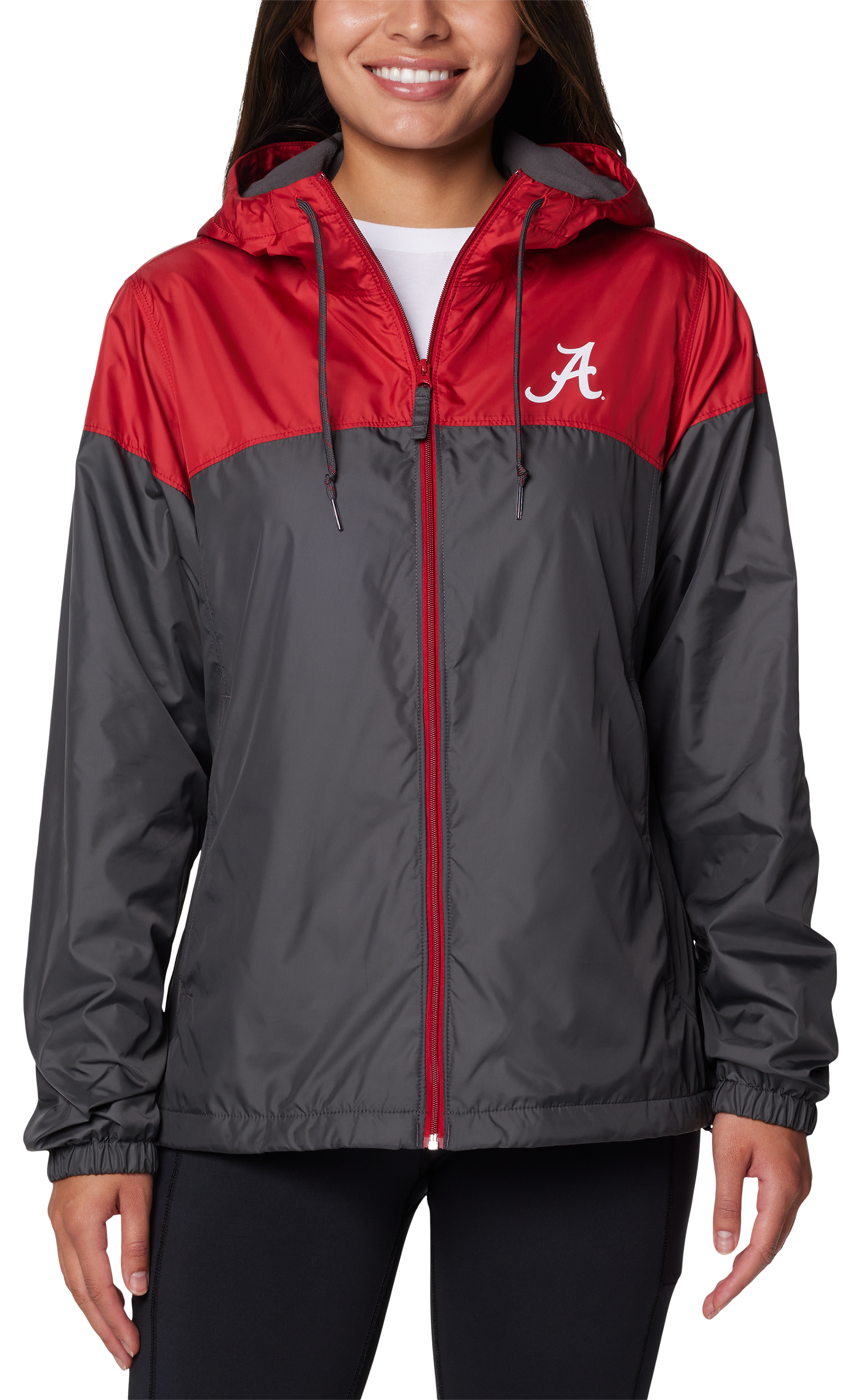 Image of Columbia Collegiate Flash Forward II Lined Jacket for Ladies - University of Alabama/Red Velvet - S