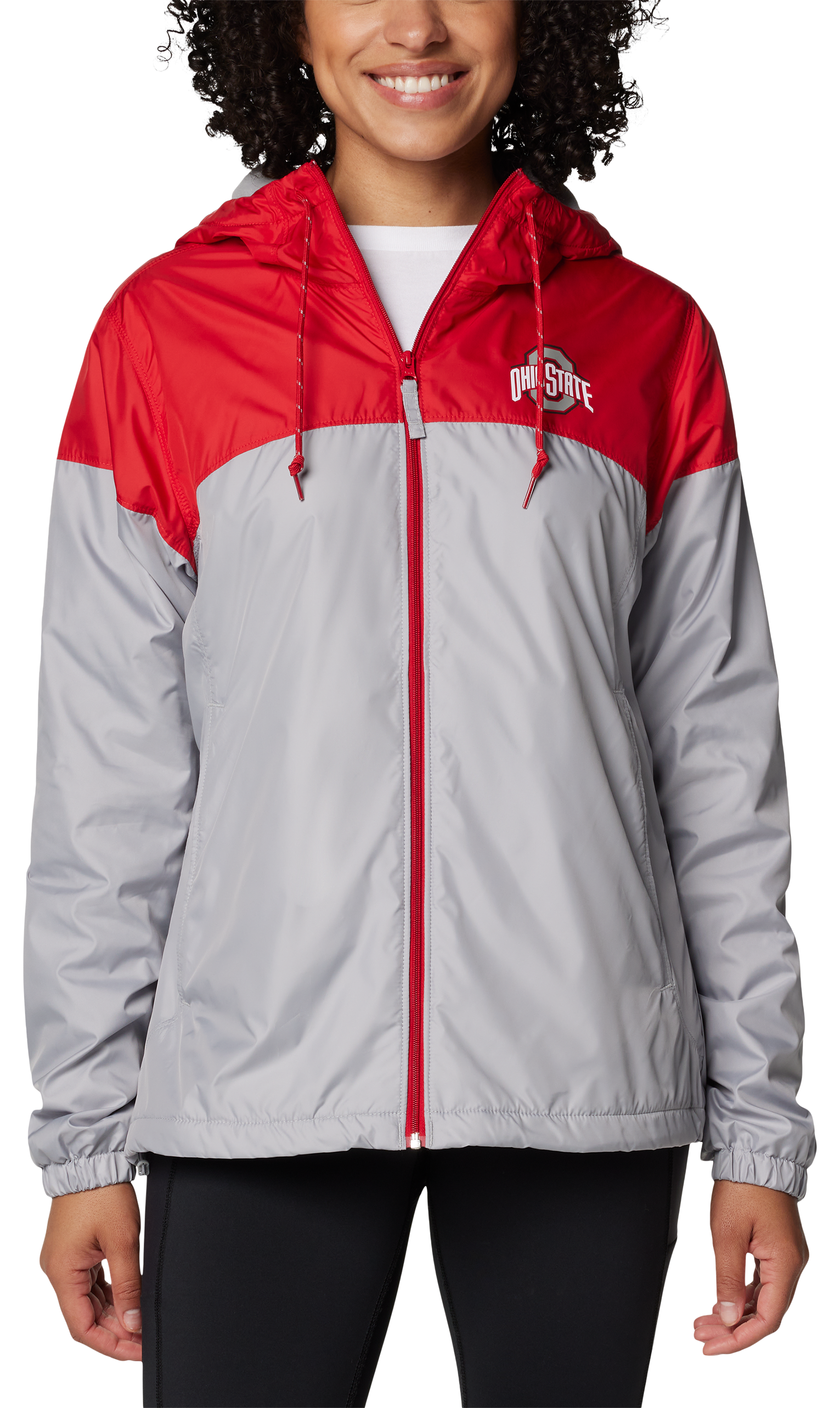 Image of Columbia Collegiate Flash Forward II Lined Jacket for Ladies - Ohio State University/Intense Red - M