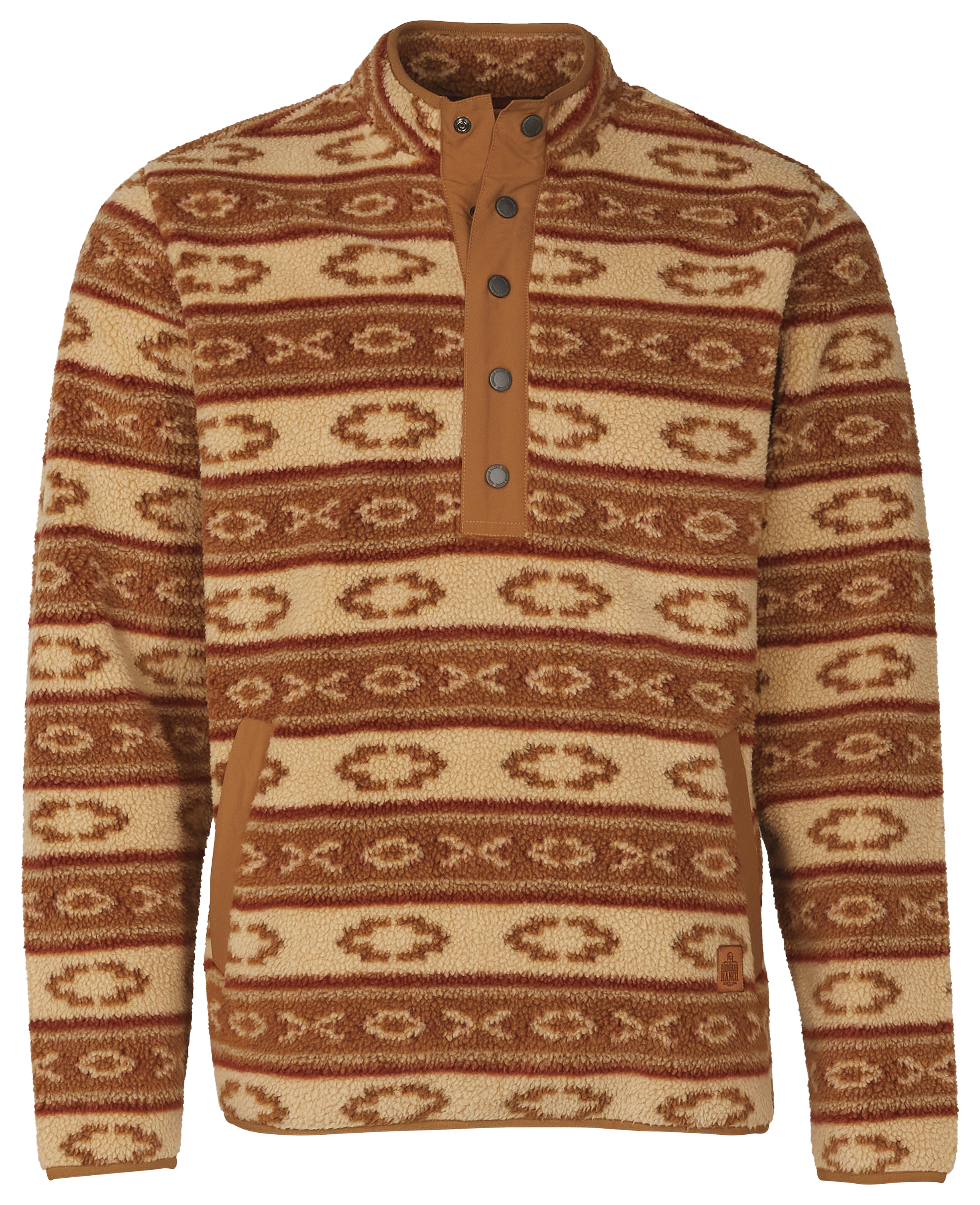 Image of RedHead Ranch Post Falls Fleece Long-Sleeve Pullover for Men - Irish Cream - S