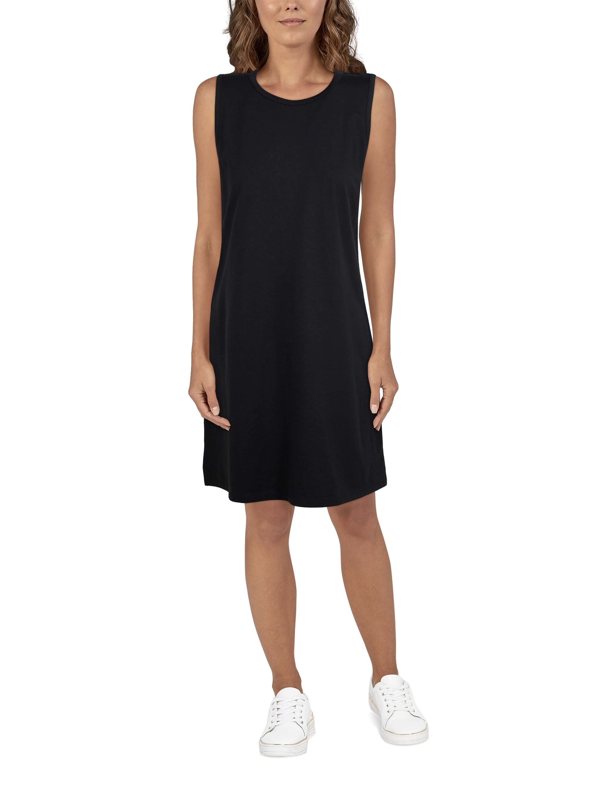 Image of Natural Reflections Everyday Knit Tank Dress - Anthracite - L