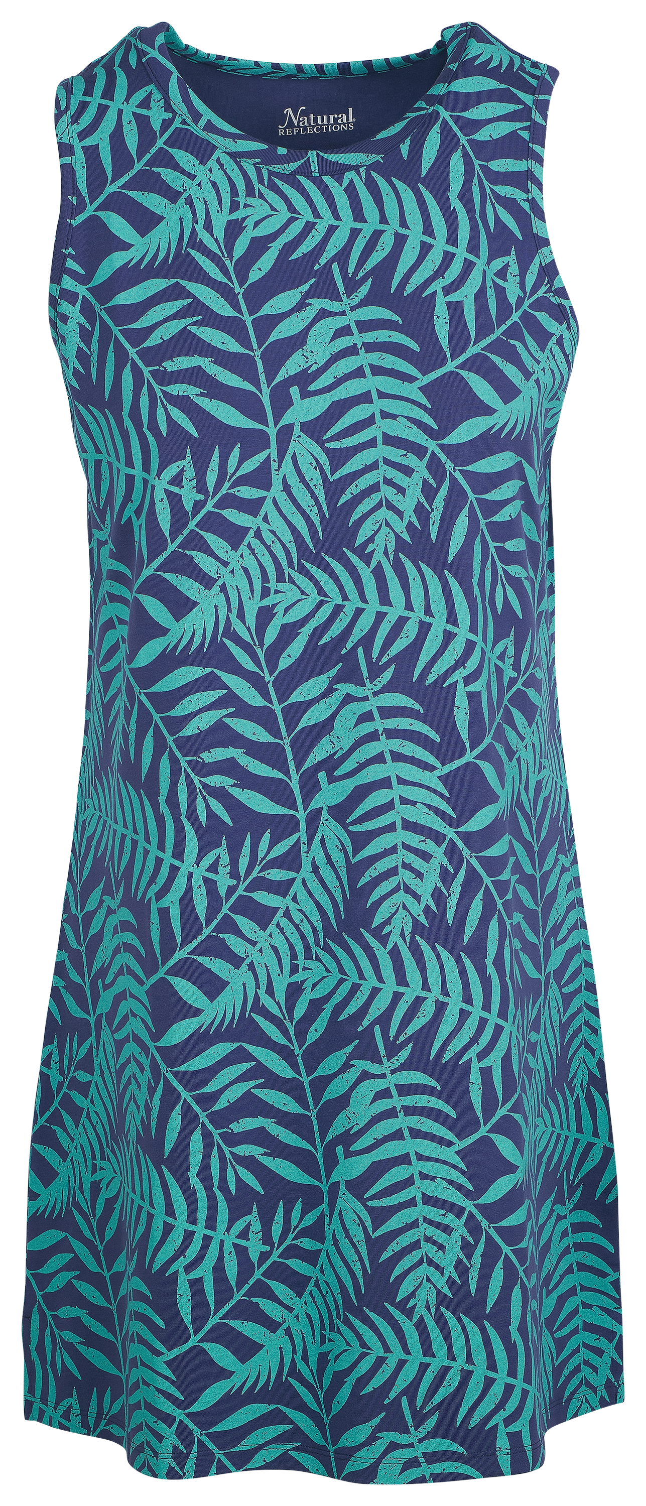 Image of Natural Reflections Everyday Knit Tank Dress - Skip Blue Print