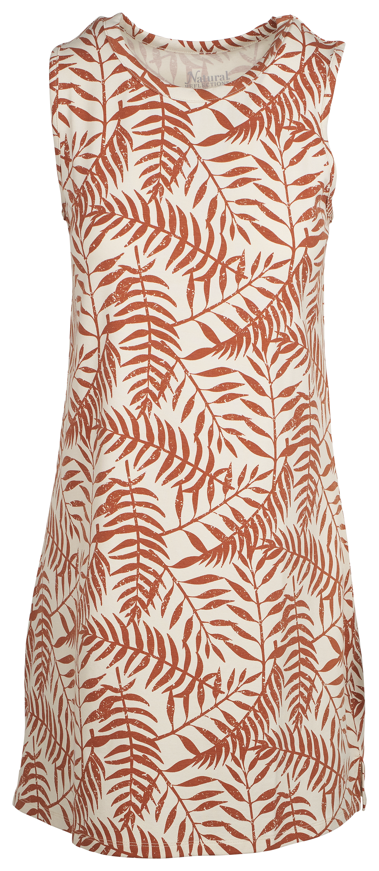 Image of Natural Reflections Everyday Knit Dress - Egret Print