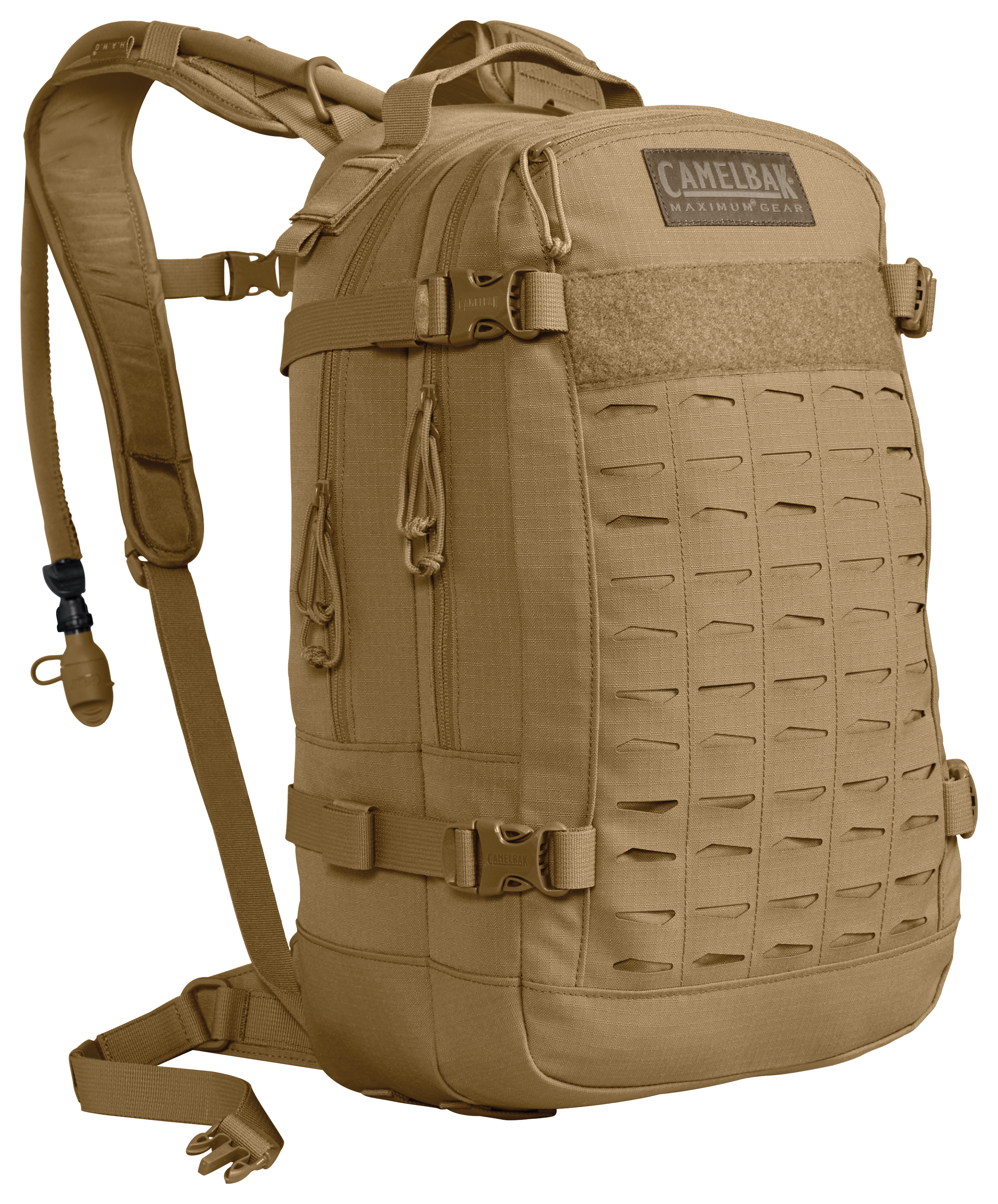 Image of CamelBak H.A.W.G. 100-Oz. Mil-Spec Crux Hydration Backpack - Coyote