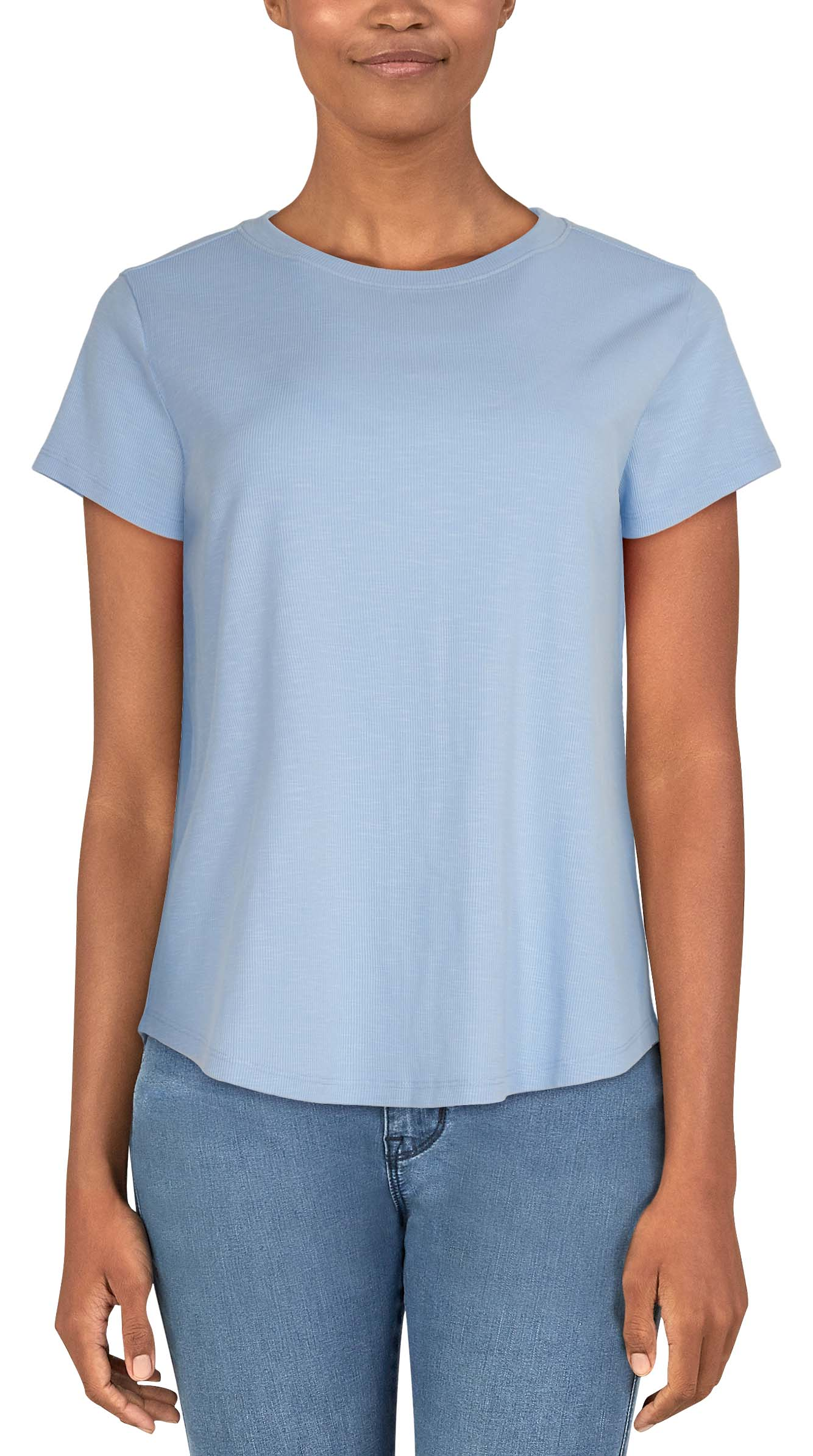 Image of Natural Reflections Peyton Slub Short-Sleeve REPREVE T-Shirt - Cerulean - 2X
