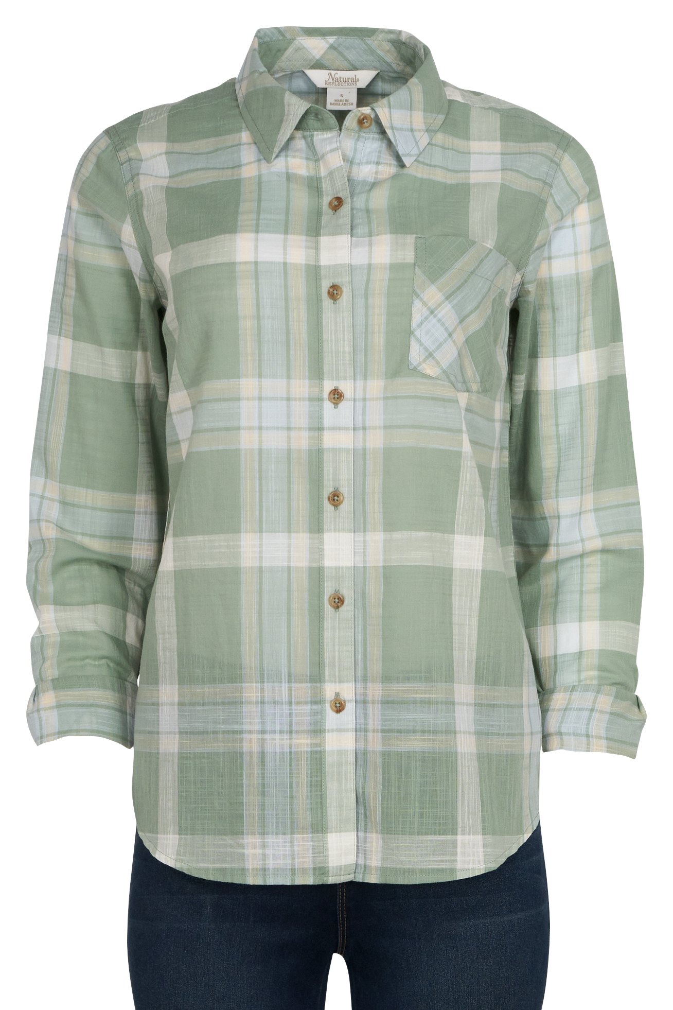 Image of Natural Reflections Meadowlands Long-Sleeve Shirt - Green Bay