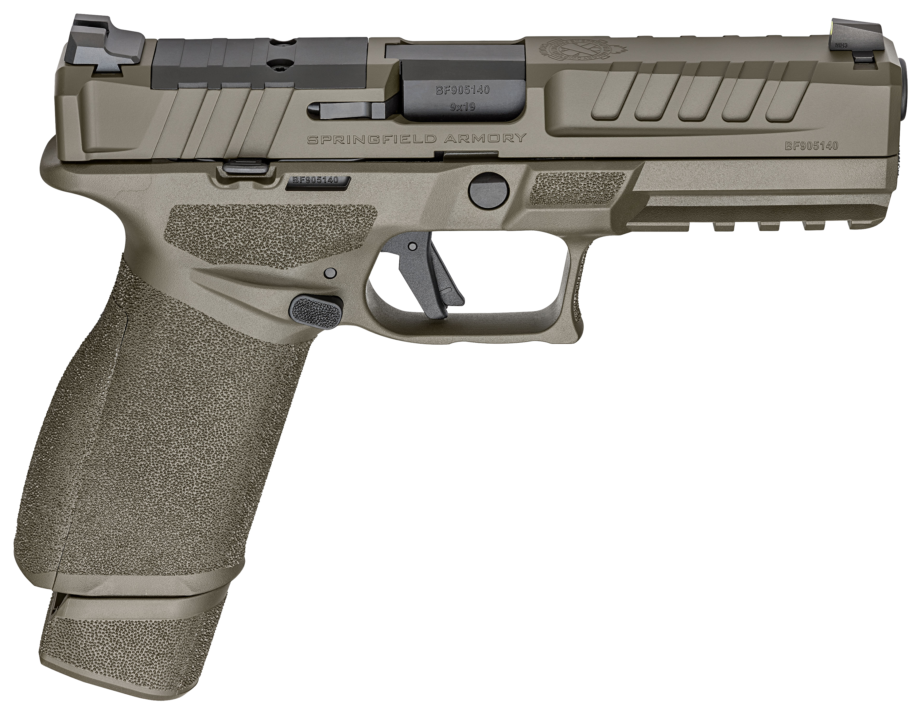 Springfield Armory Echelon Semi-Auto Pistol with U-Notch Sight - Olive Drab Green - 15 - Springfield Armory