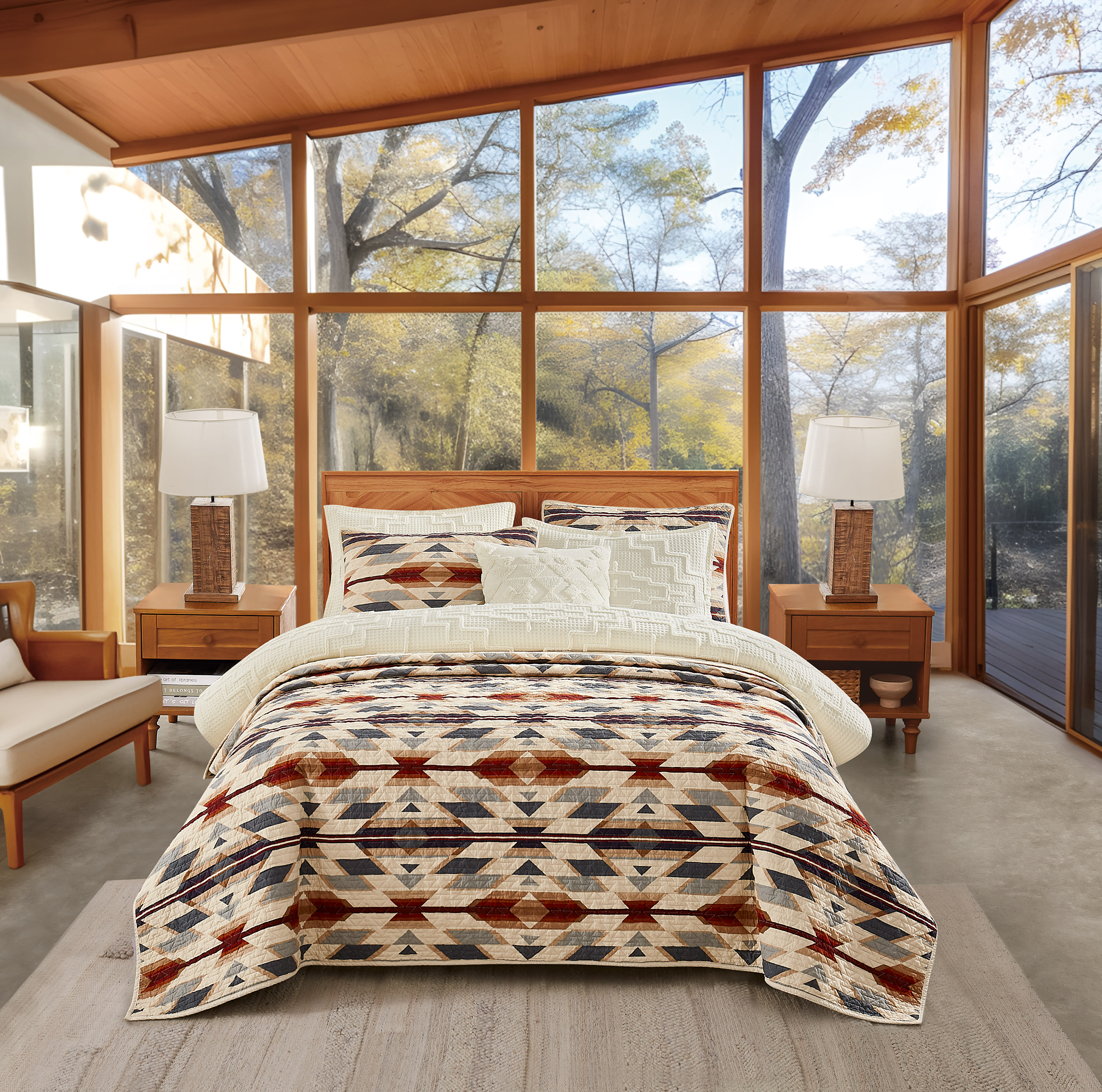 Image of Pendleton Prairie Springs Coverlet Set - Full/Queen