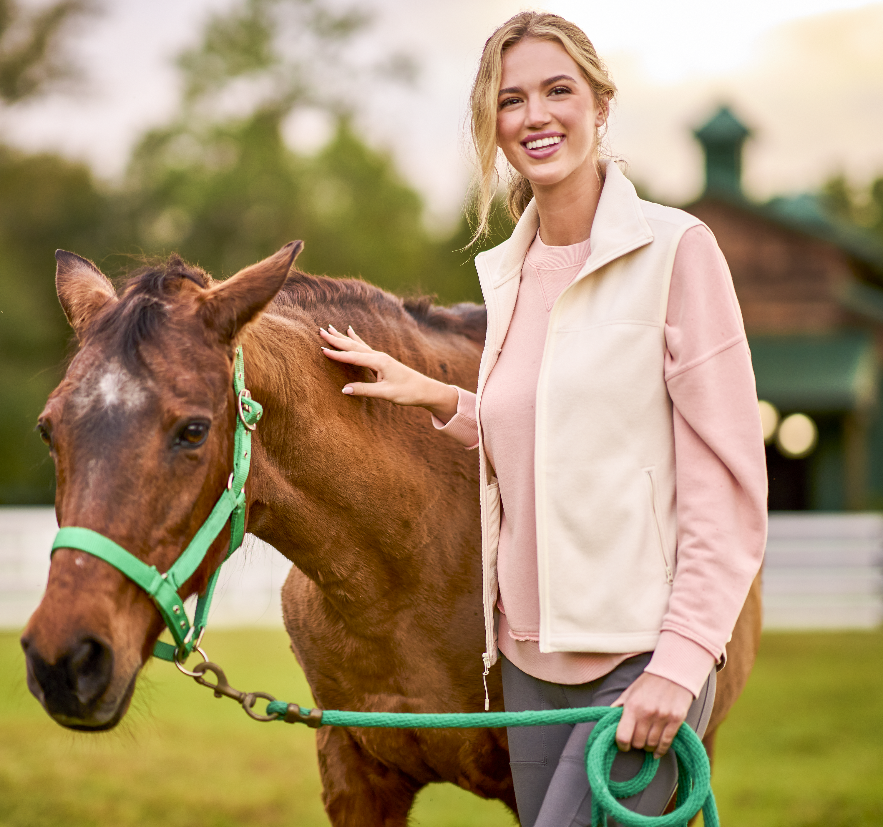 Image of Natural Reflections Ventura Fleece Vest for Ladies - Birch - 2X