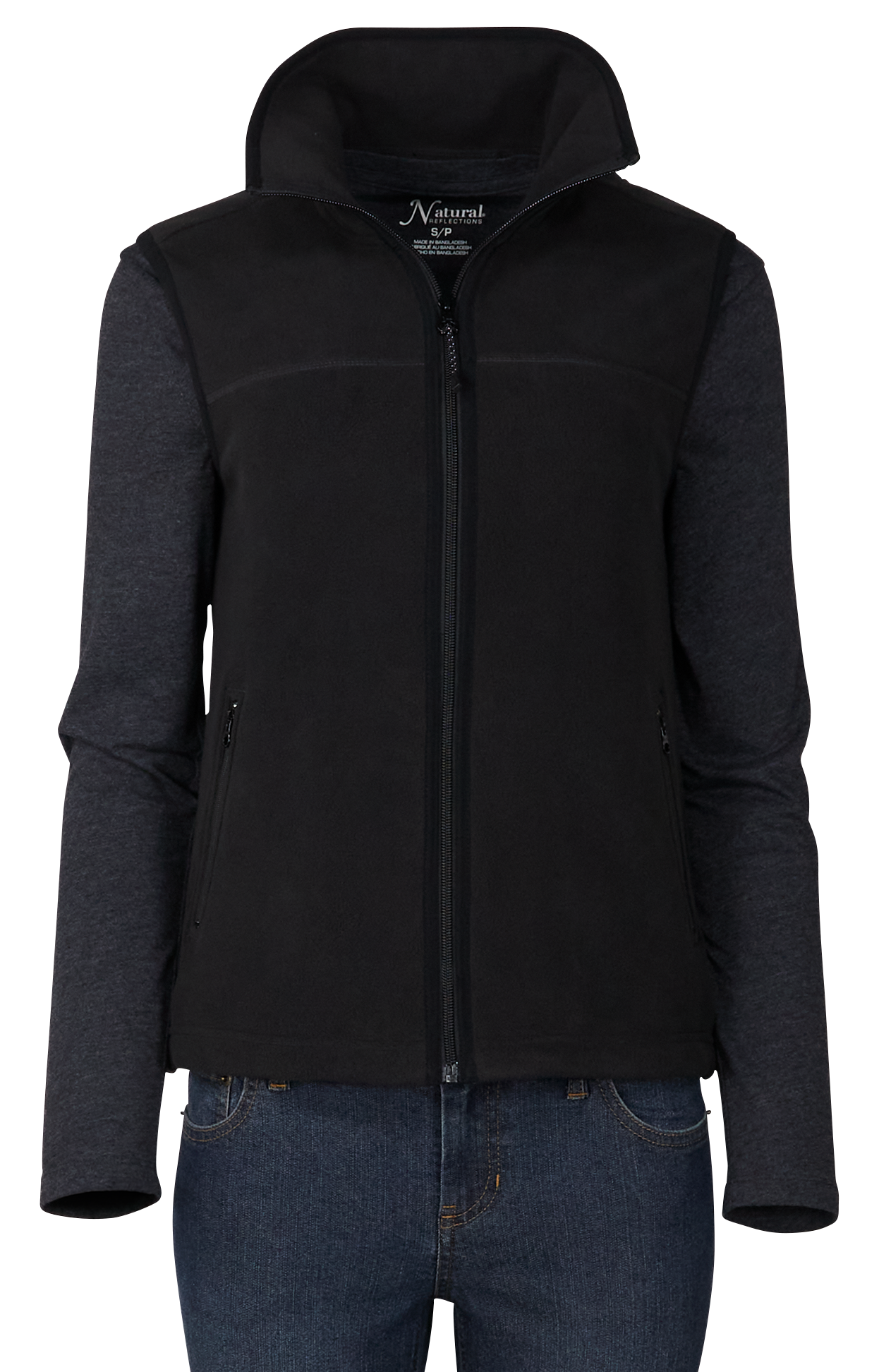 Image of Natural Reflections Ventura Fleece Vest - Moonless Night - L