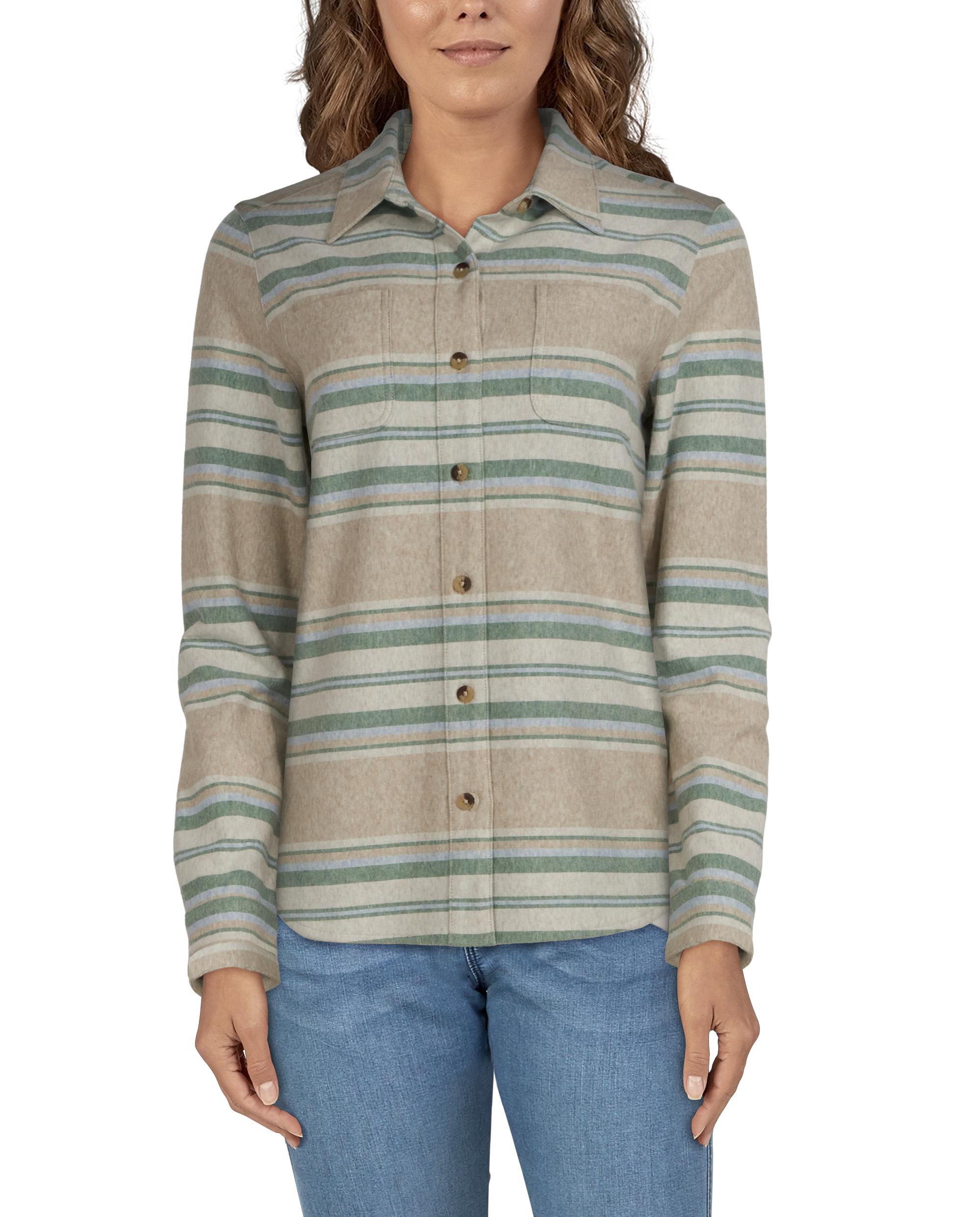 NATURAL REFLECTIONS River Basin Sweater-Knit Long-Sleeve Shirt