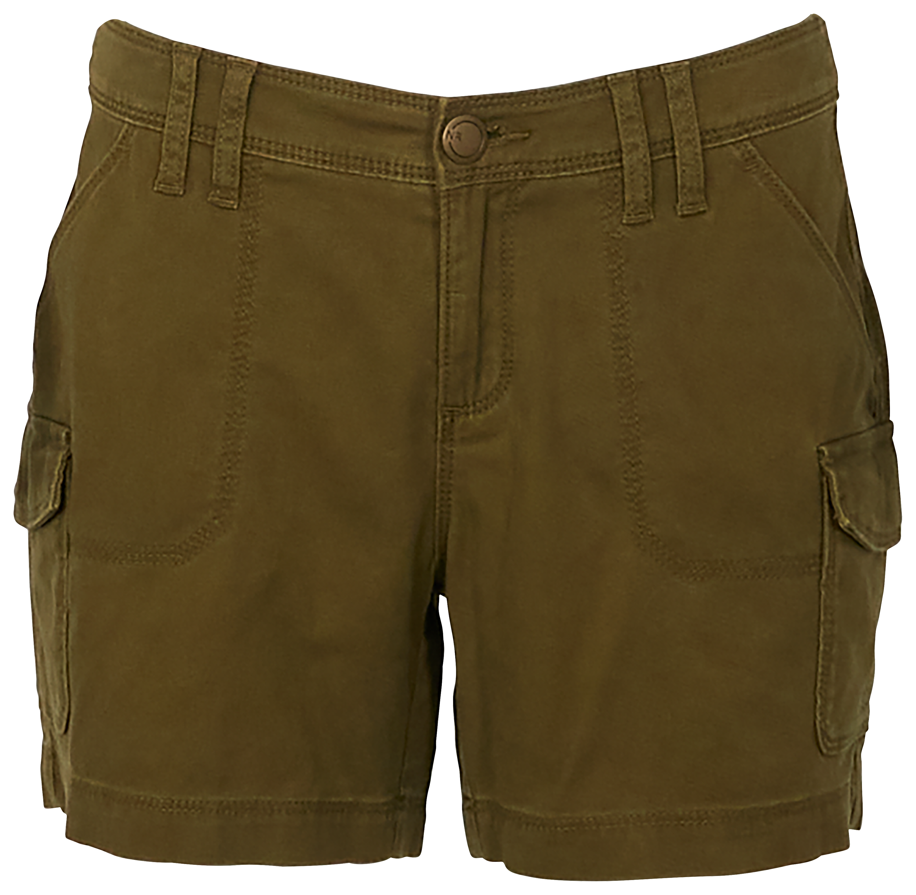 Image of Natural Reflections Canvas Cargo Shorts - Dark Olive