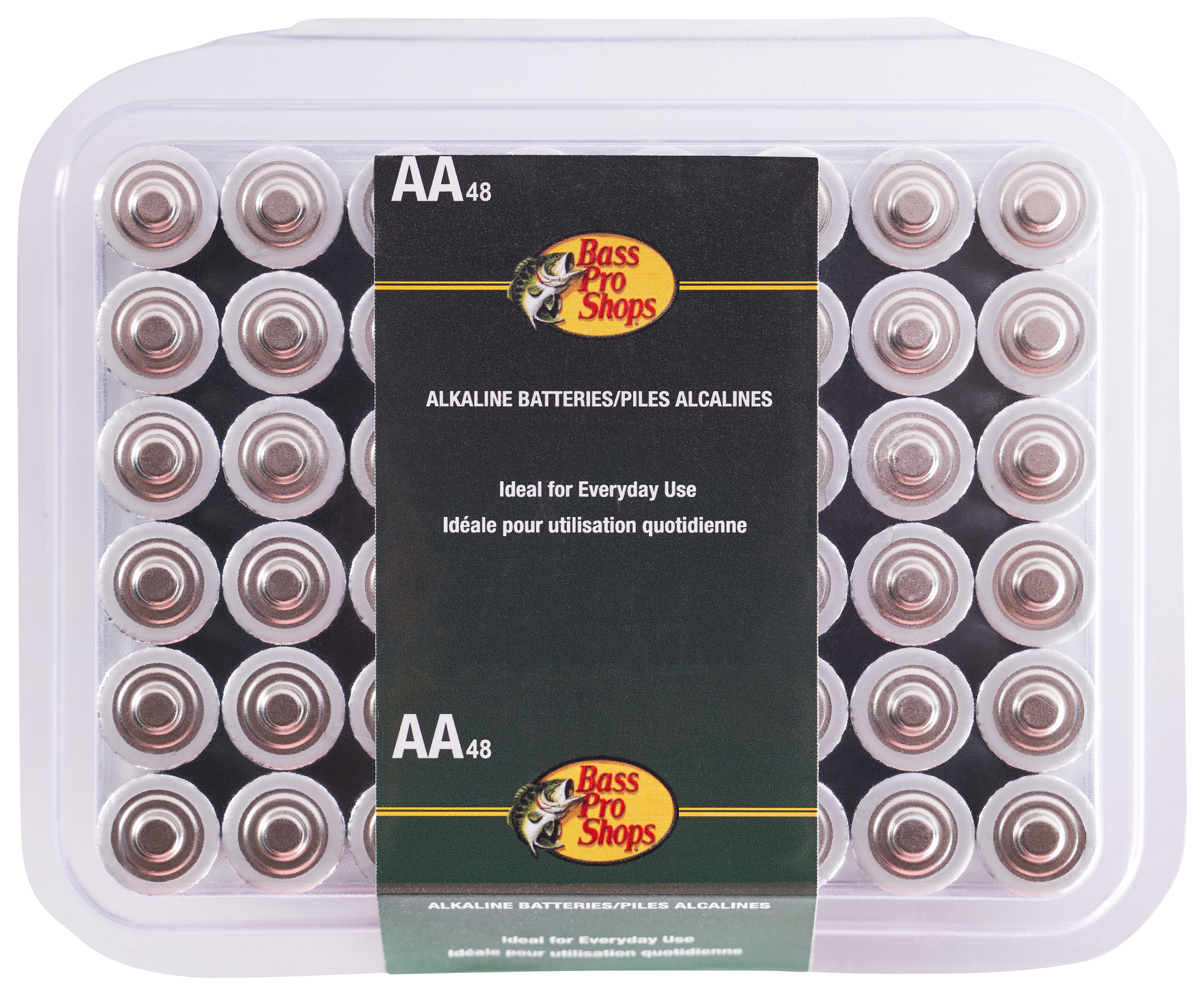Bass Pro Shops AA Alkaline Batteries - 48 Pack