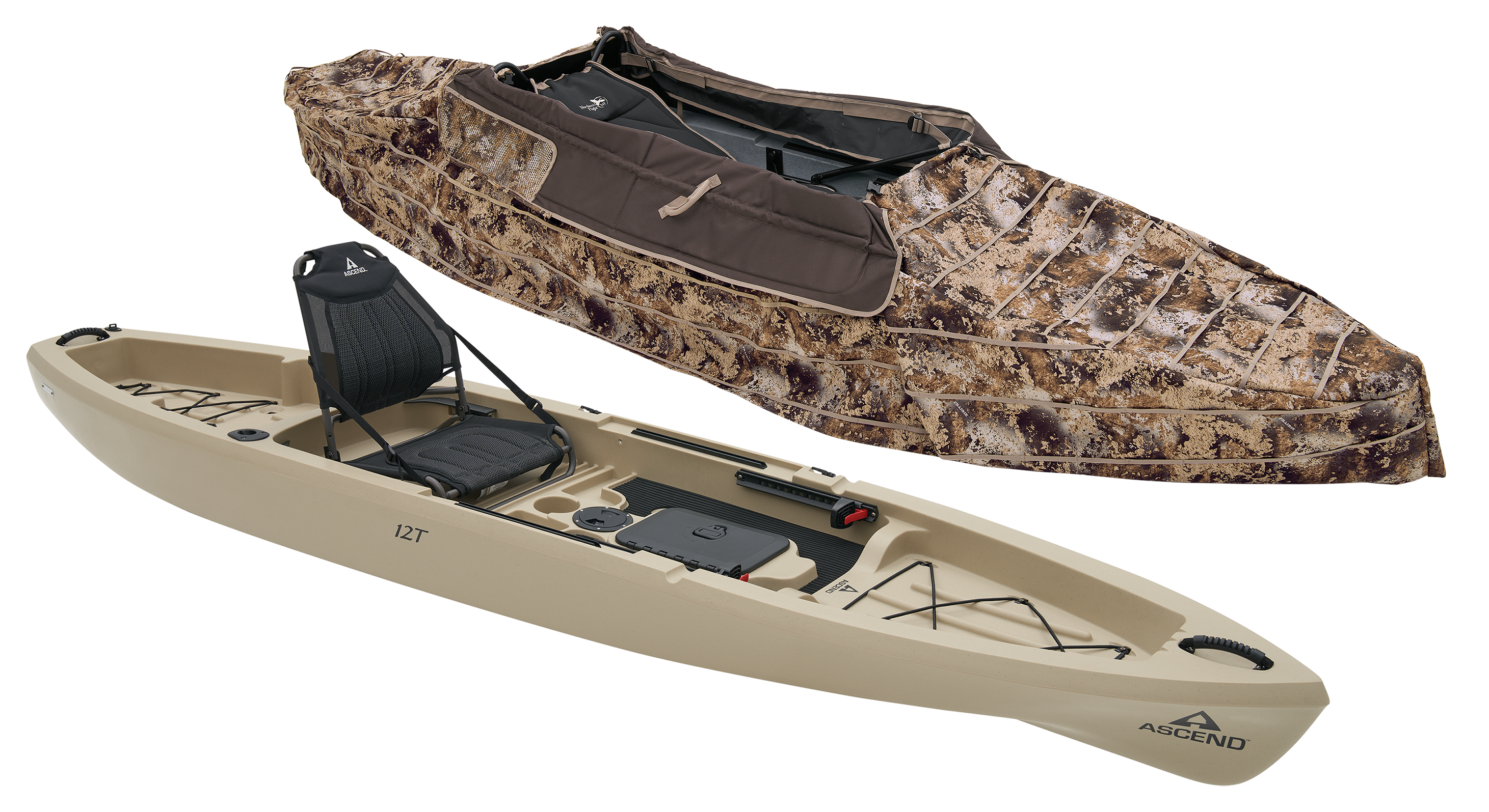 Image of Ascend 12T Sit-On-Top Kayak with Northern Flight Kayak Blind