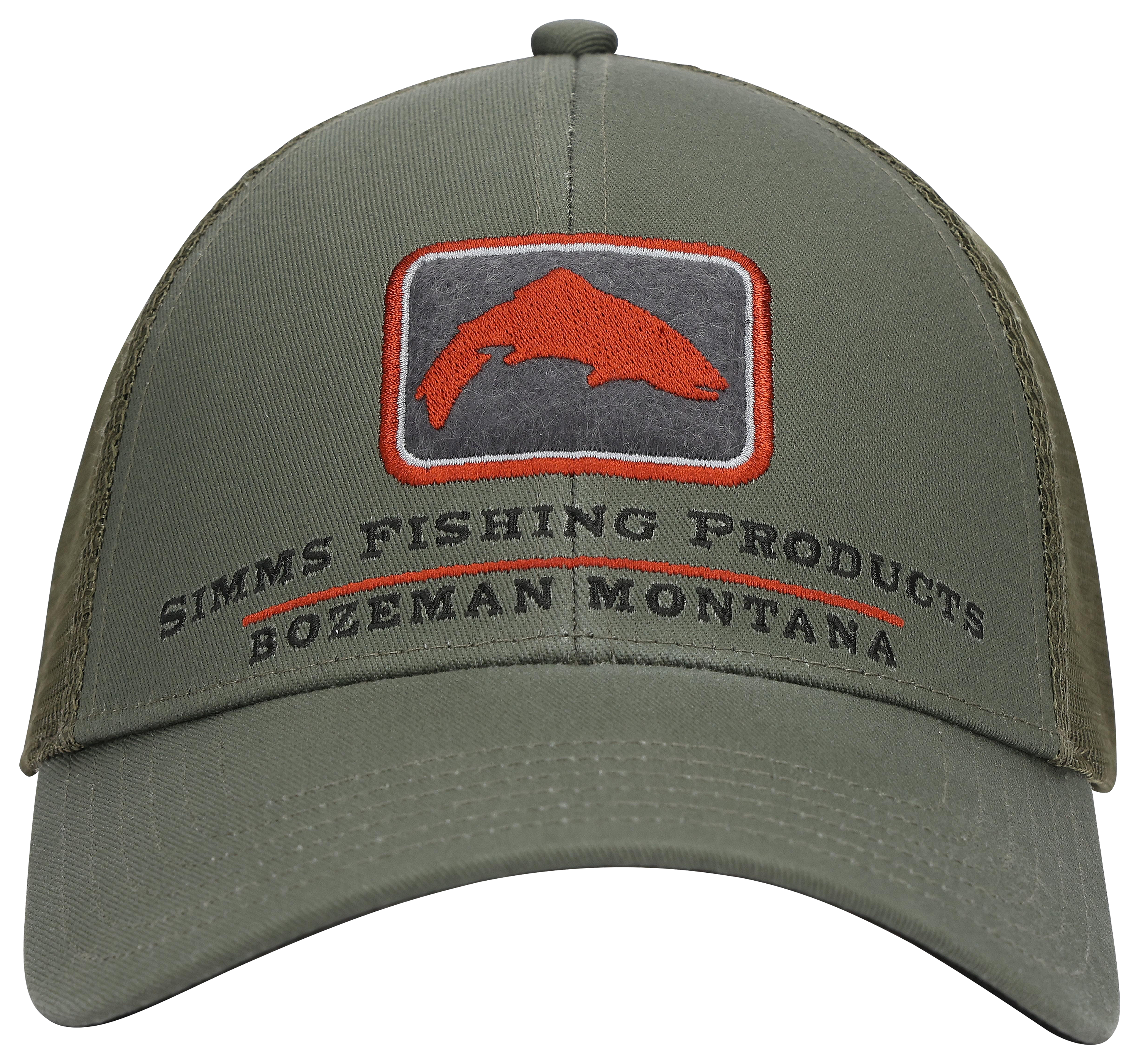 Image of Simms Trout Icon Trucker Cap - Smokey Olive