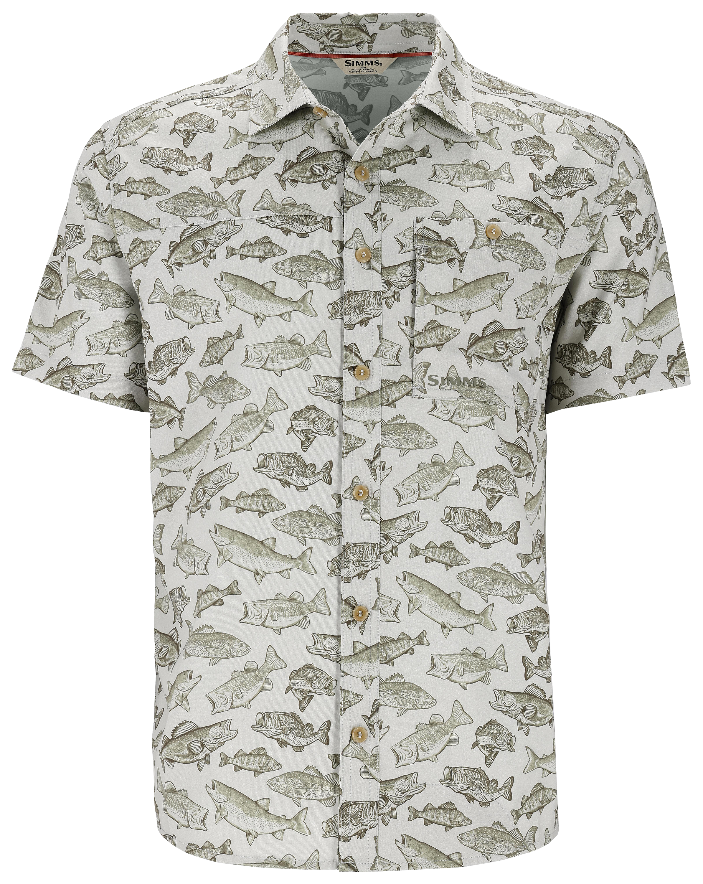 Image of Simms Challenger Short-Sleeve Shirt for Men - Freshwater Aspen