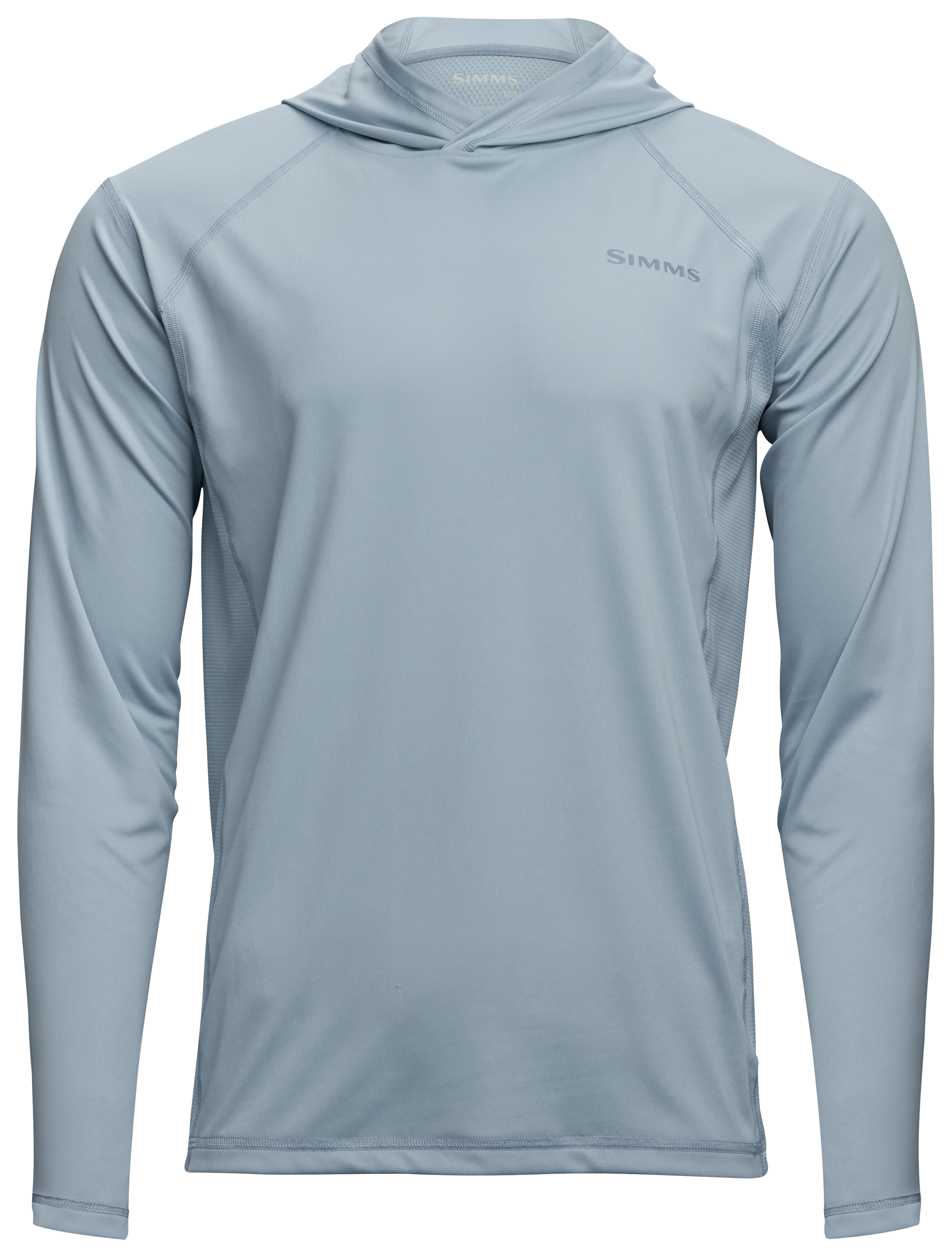 Image of Simms Challenger Solar Long-Sleeve Hoodie for Men - Steel Blue