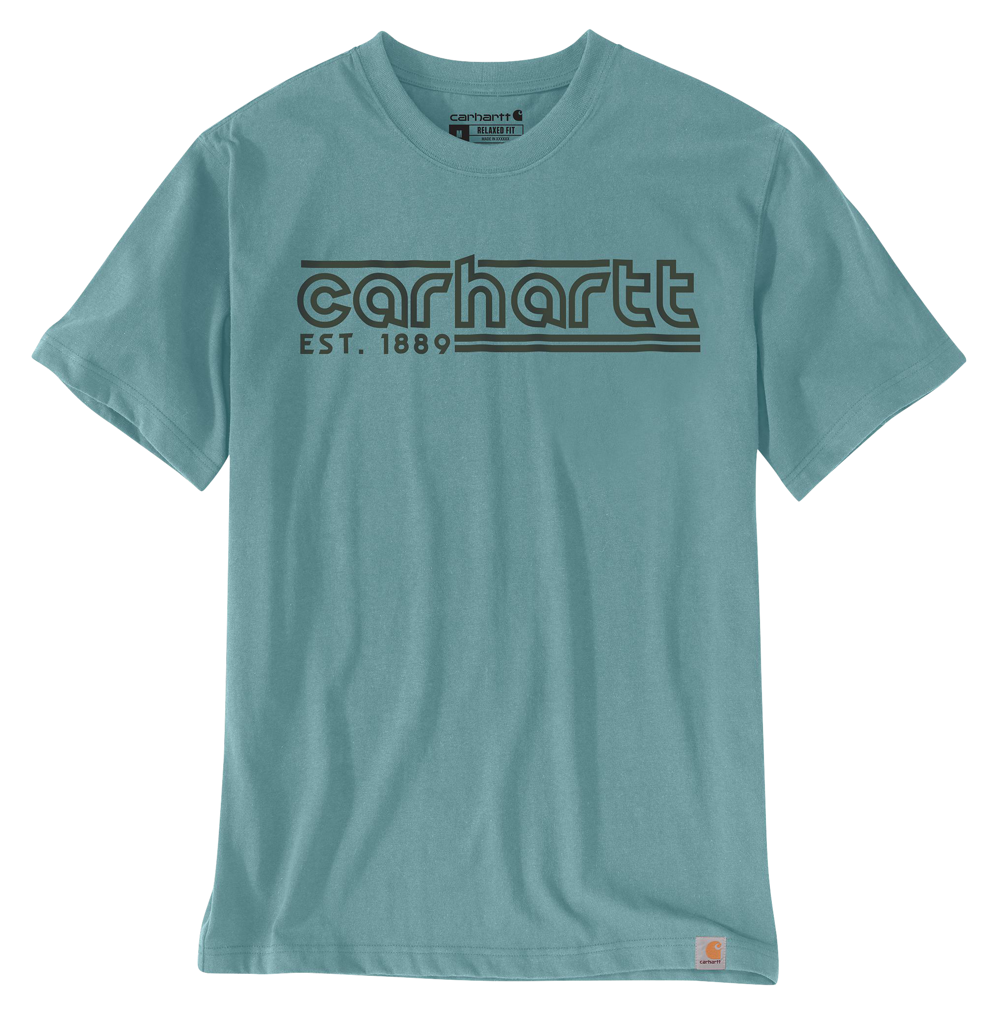 Carhartt Logo Graphic Relaxed-Fit Lightweight Short-Sleeve T-Shirt for Men                                                      