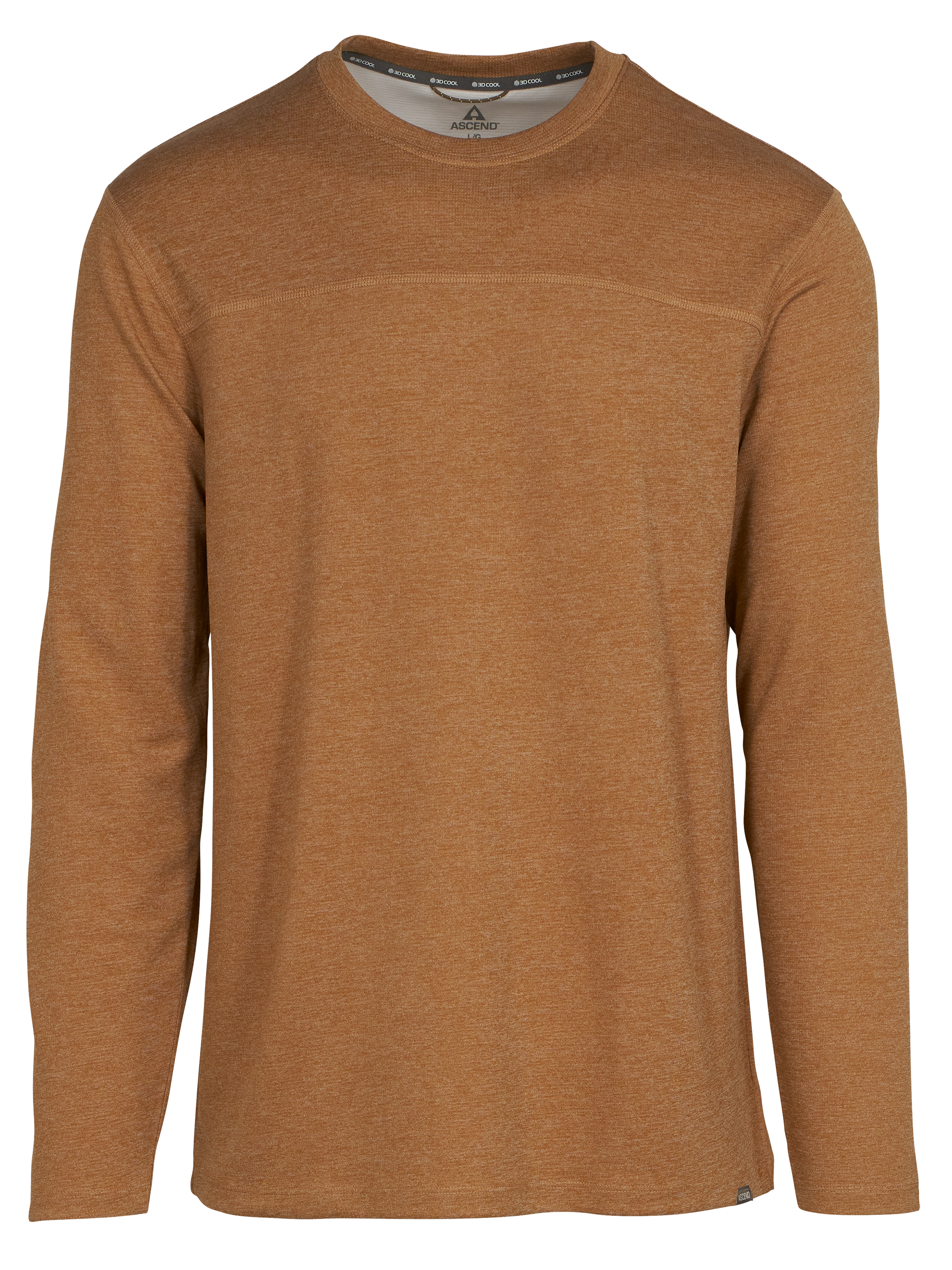 ASCEND 3D Cool Knit Crew-Neck Long-Sleeve Shirt