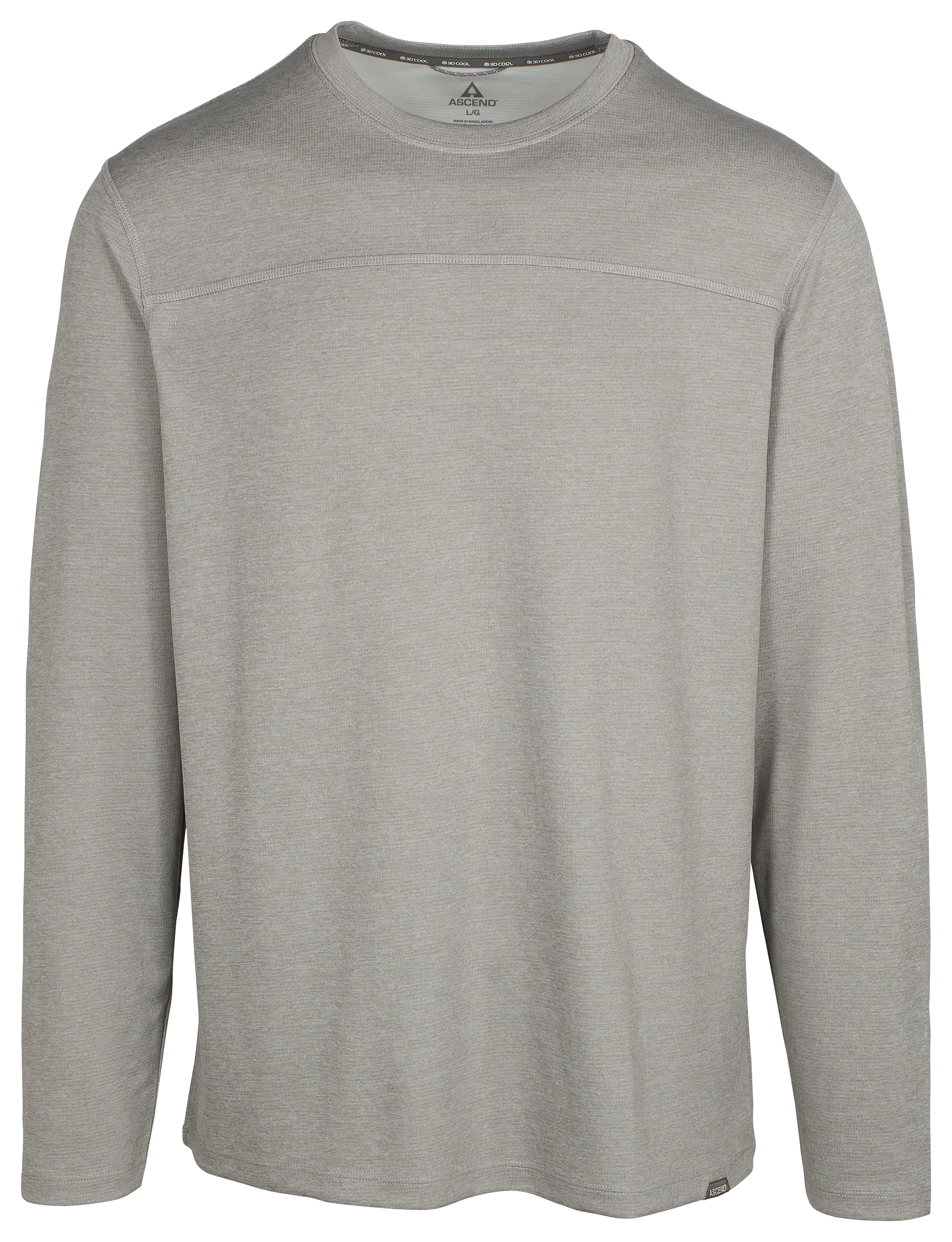 ASCEND 3D Cool Knit Crew-Neck Long-Sleeve Shirt