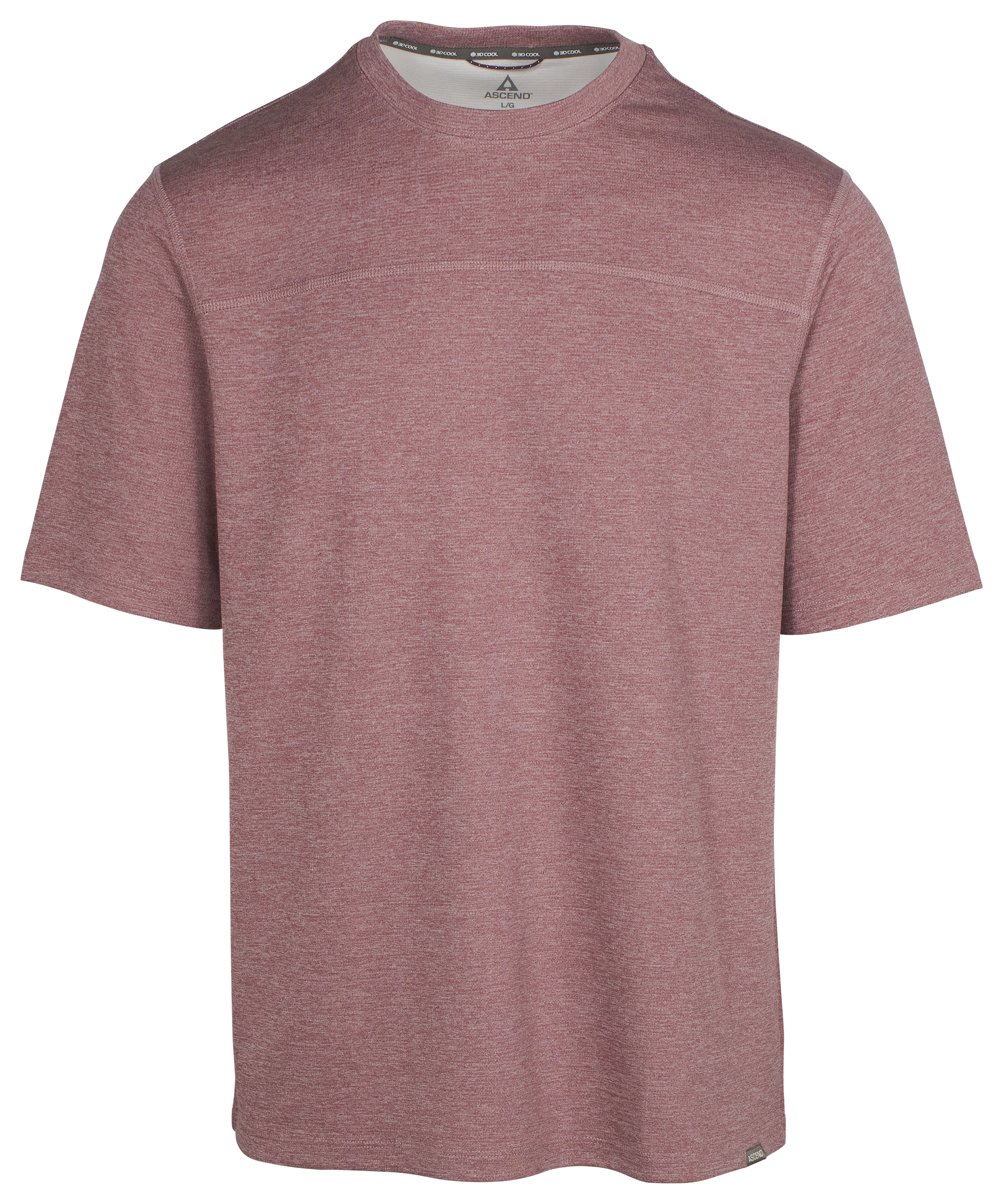 Image of Ascend 3D Cool Knit Short-Sleeve Crew - Grape Shake
