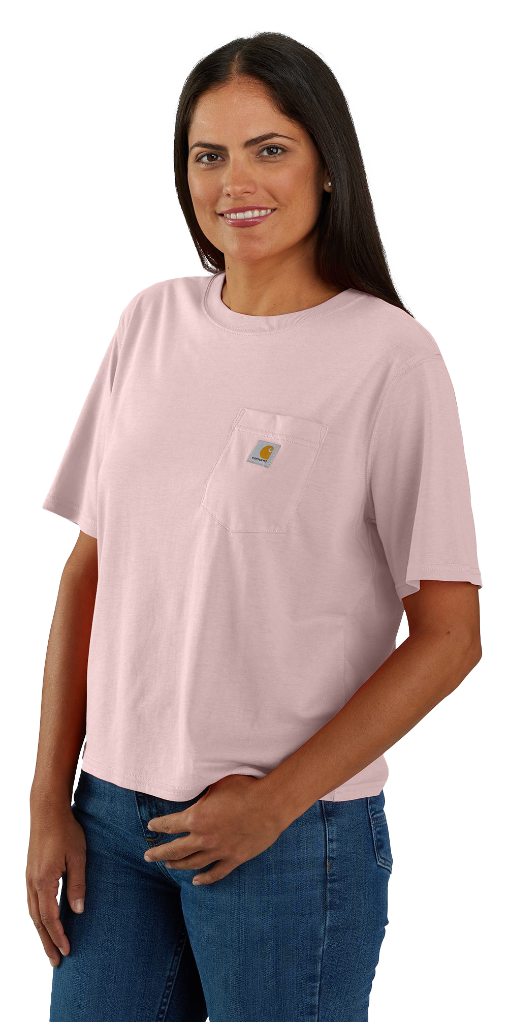 Image of Carhartt TENCEL Fiber Series Loose-Fit Short-Sleeve T-Shirt for Ladies - Soft Rose - M