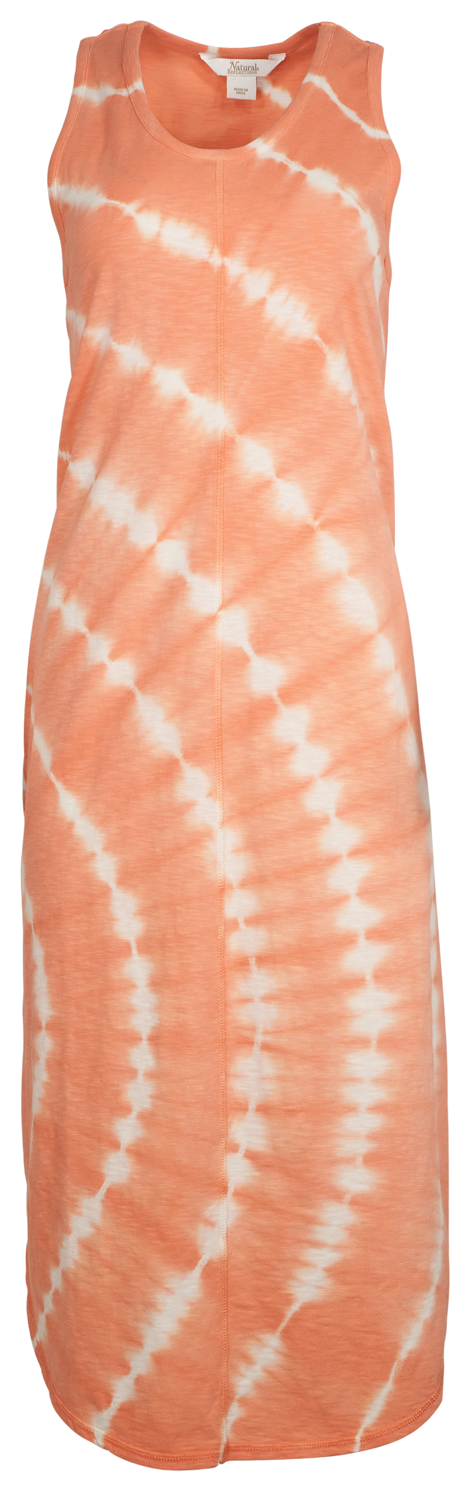 NATURAL REFLECTIONS Tie-Dye Sleeveless Midi Dress
