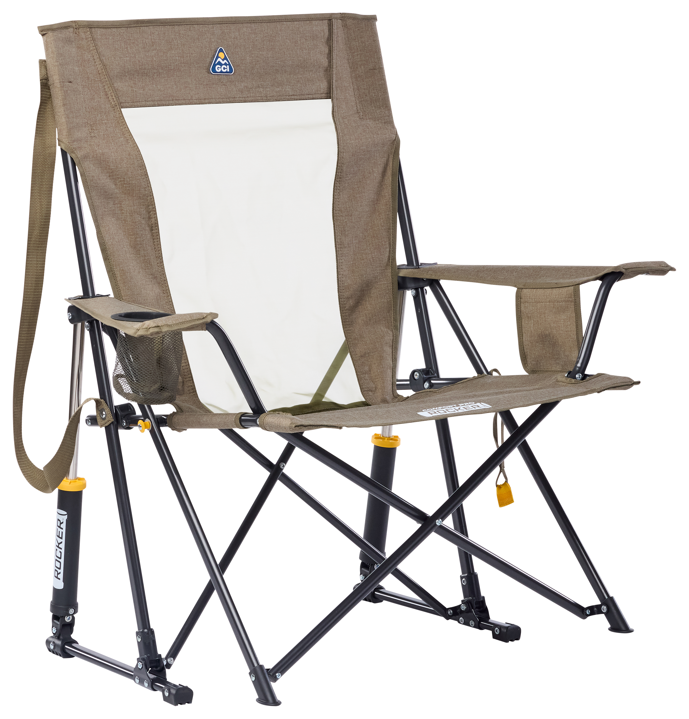 Image of GCI Outdoor Comfort Pro Rocker XL Camp Chair - Heather Aged Fatigue