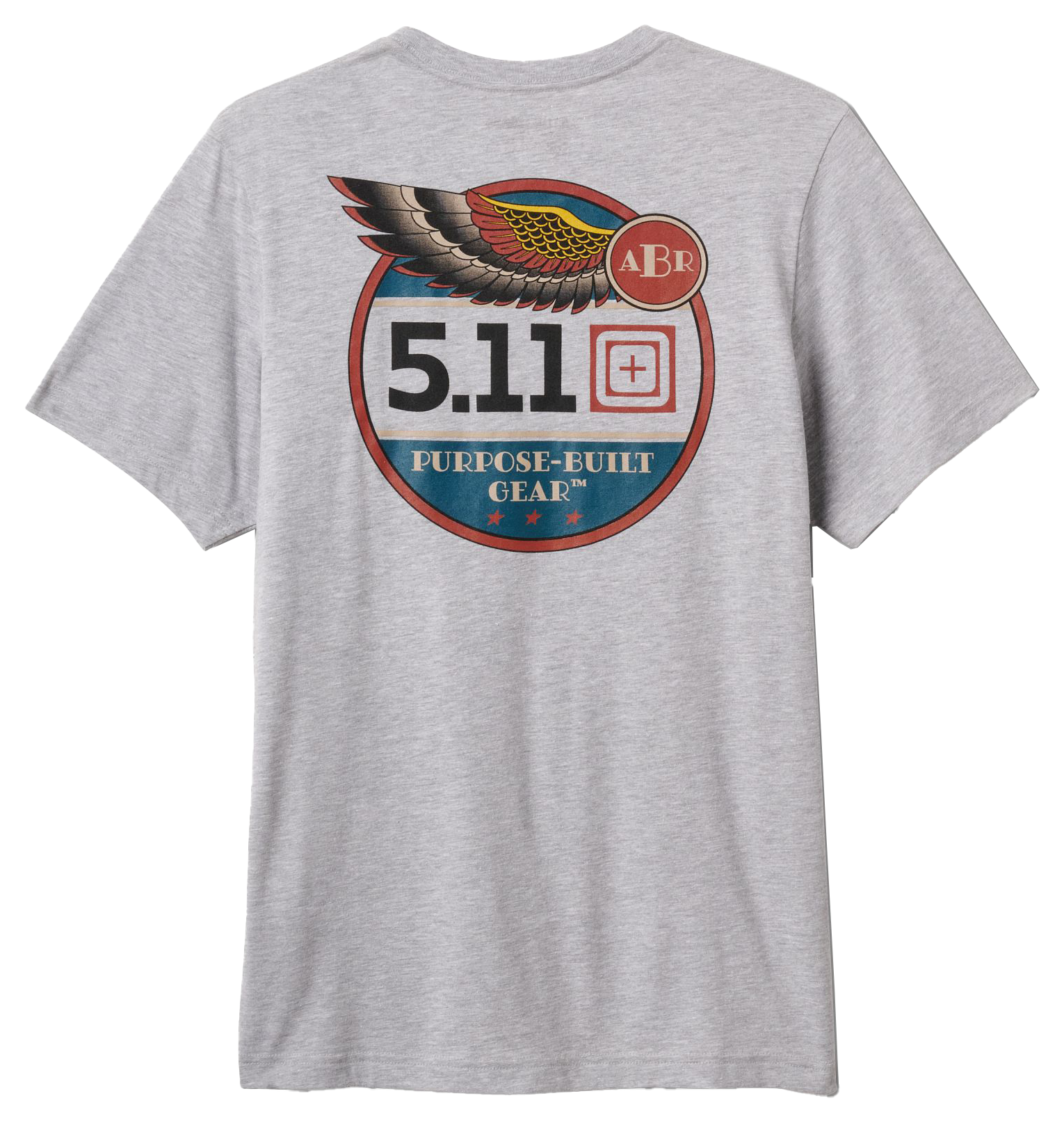 Image of 5.11 Tactical Purpose-Built Gear Short-Sleeve T-Shirt for Men - Heather Grey - XL