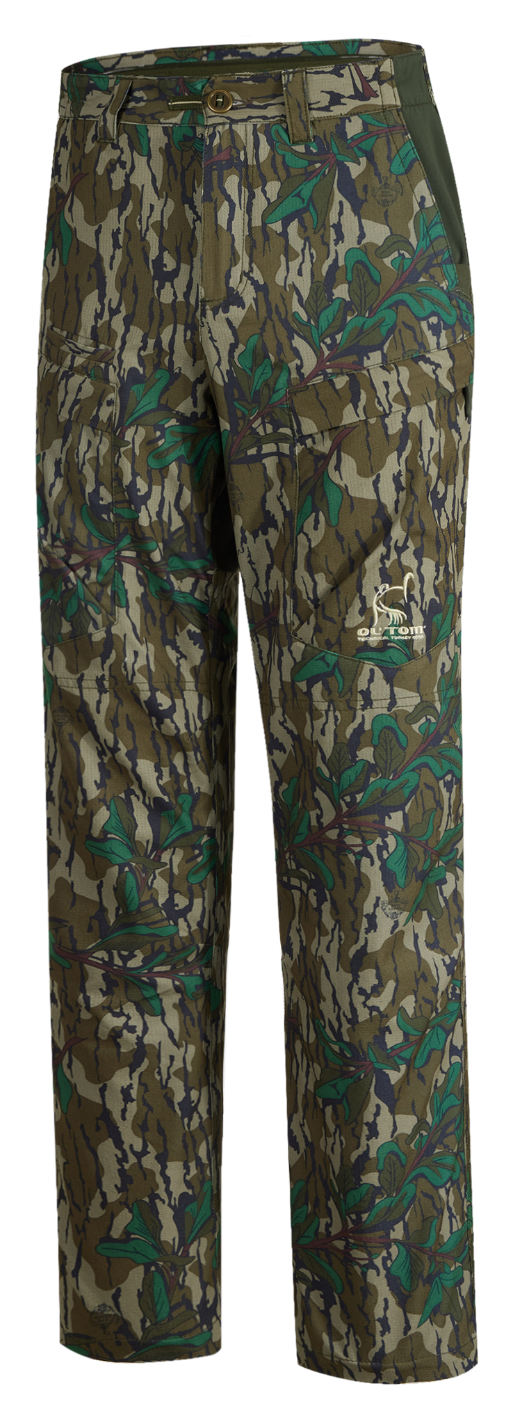 Image of Ol' Tom Turkey Pants with Spider Web Technology for Men - Mossy Oak Greenleaf - L