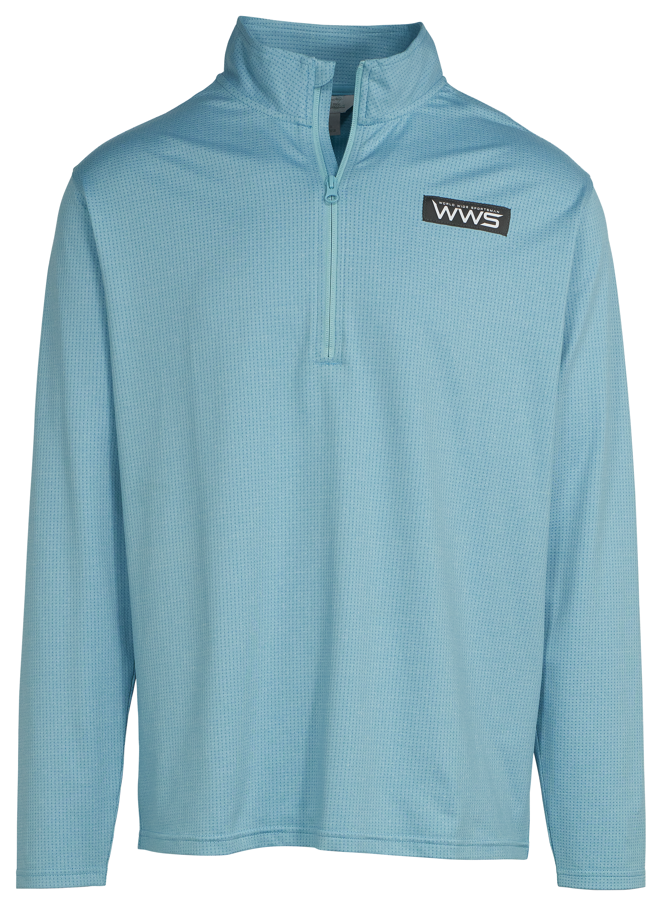Image of World Wide Sportsman Sanibel Quarter-Zip Long-Sleeve Pullover - Milky Blue