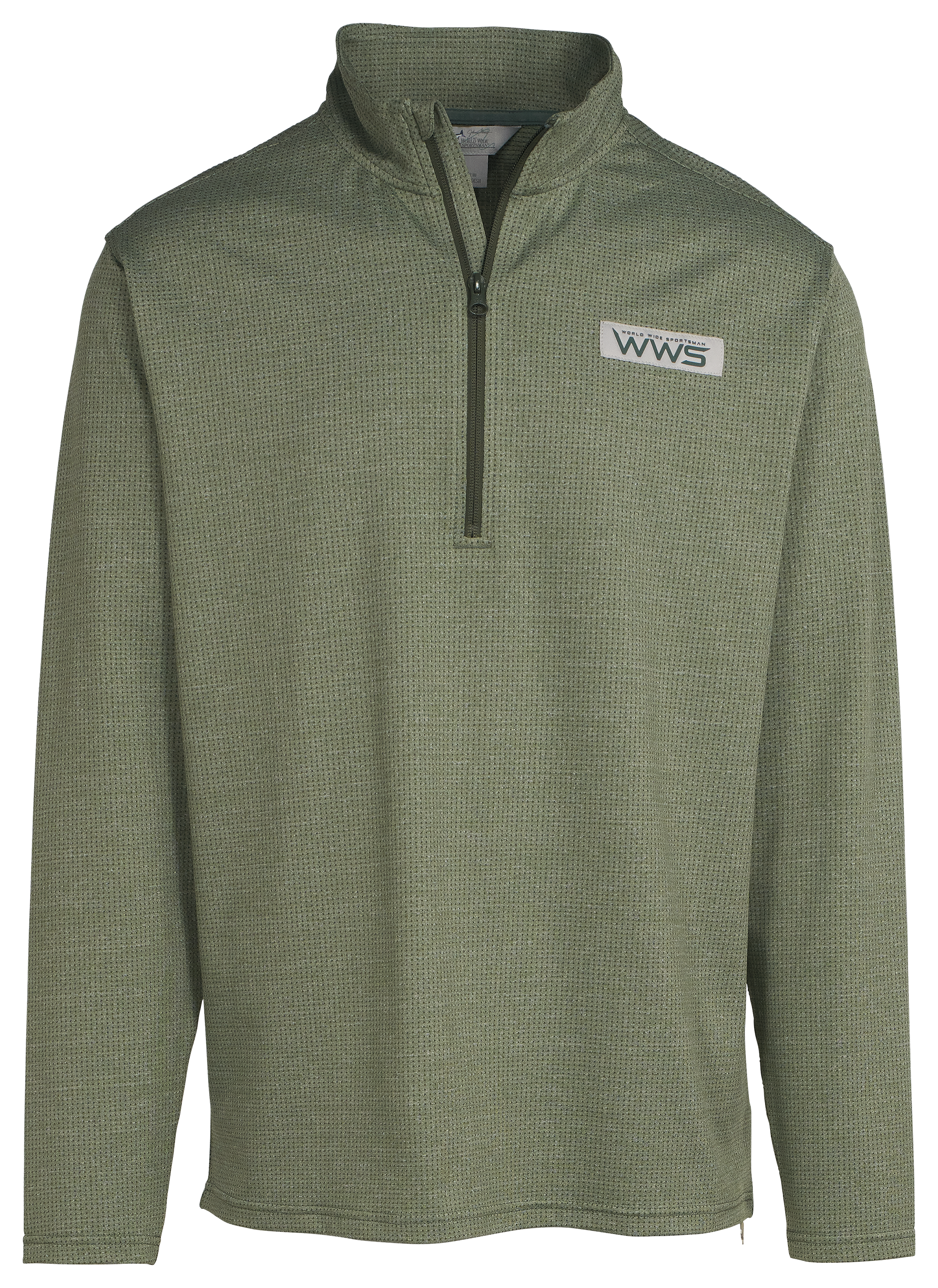 Image of World Wide Sportsman Sanibel Quarter-Zip Long-Sleeve Pullover for Men - Sea Spray - 2XL