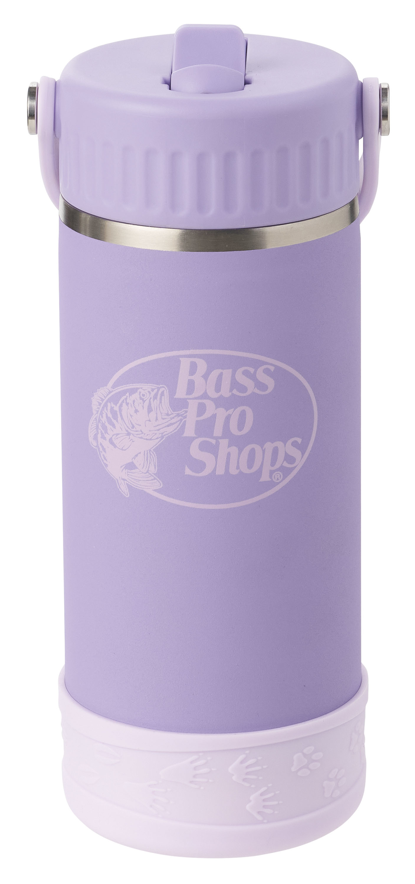 Bass Pro Shops Leakproof Straw Lid Water Bottle for Kids - Lavender