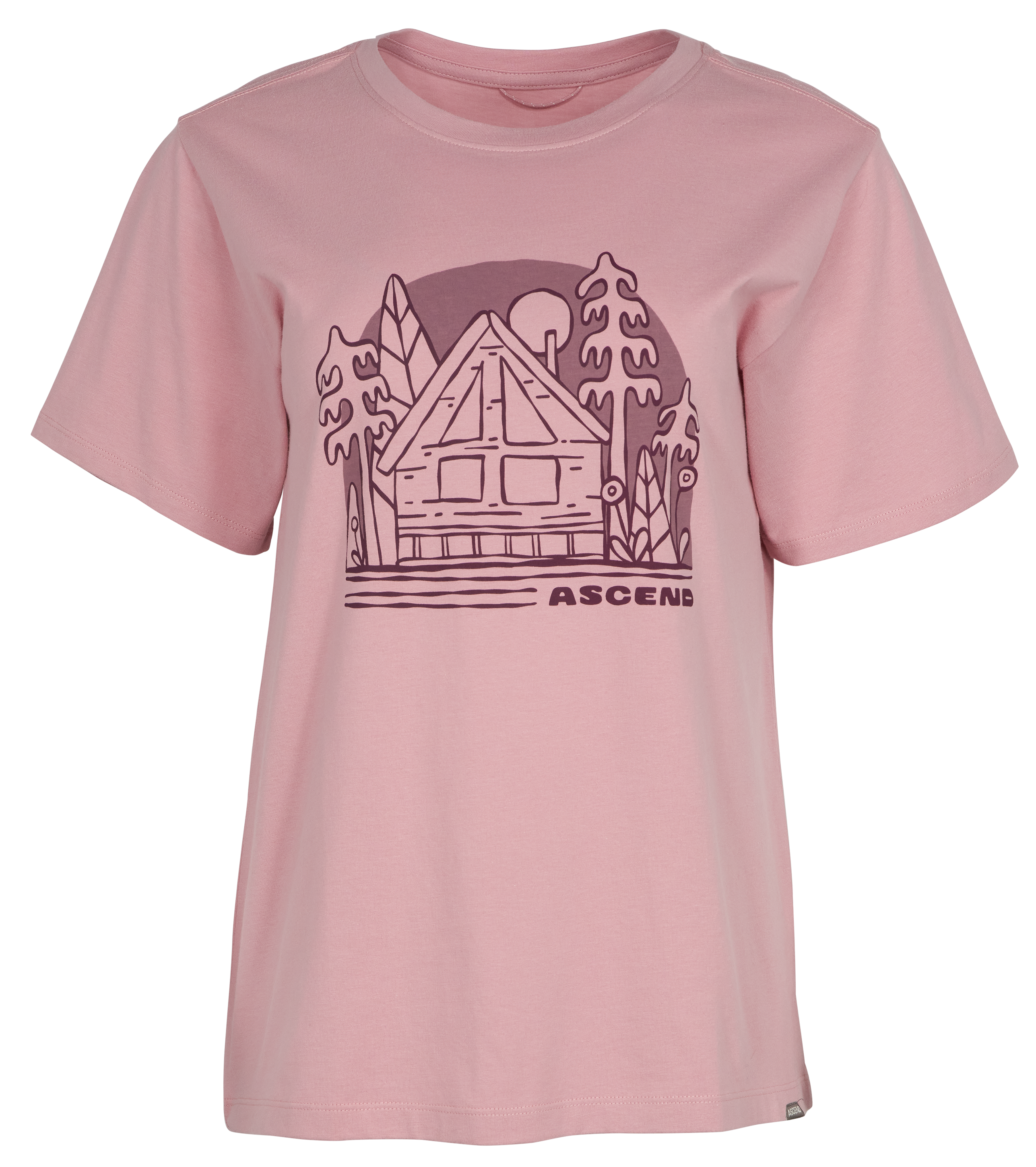 ASCEND Organic Cabin Vibes Graphic Short-Sleeve T-Shirt