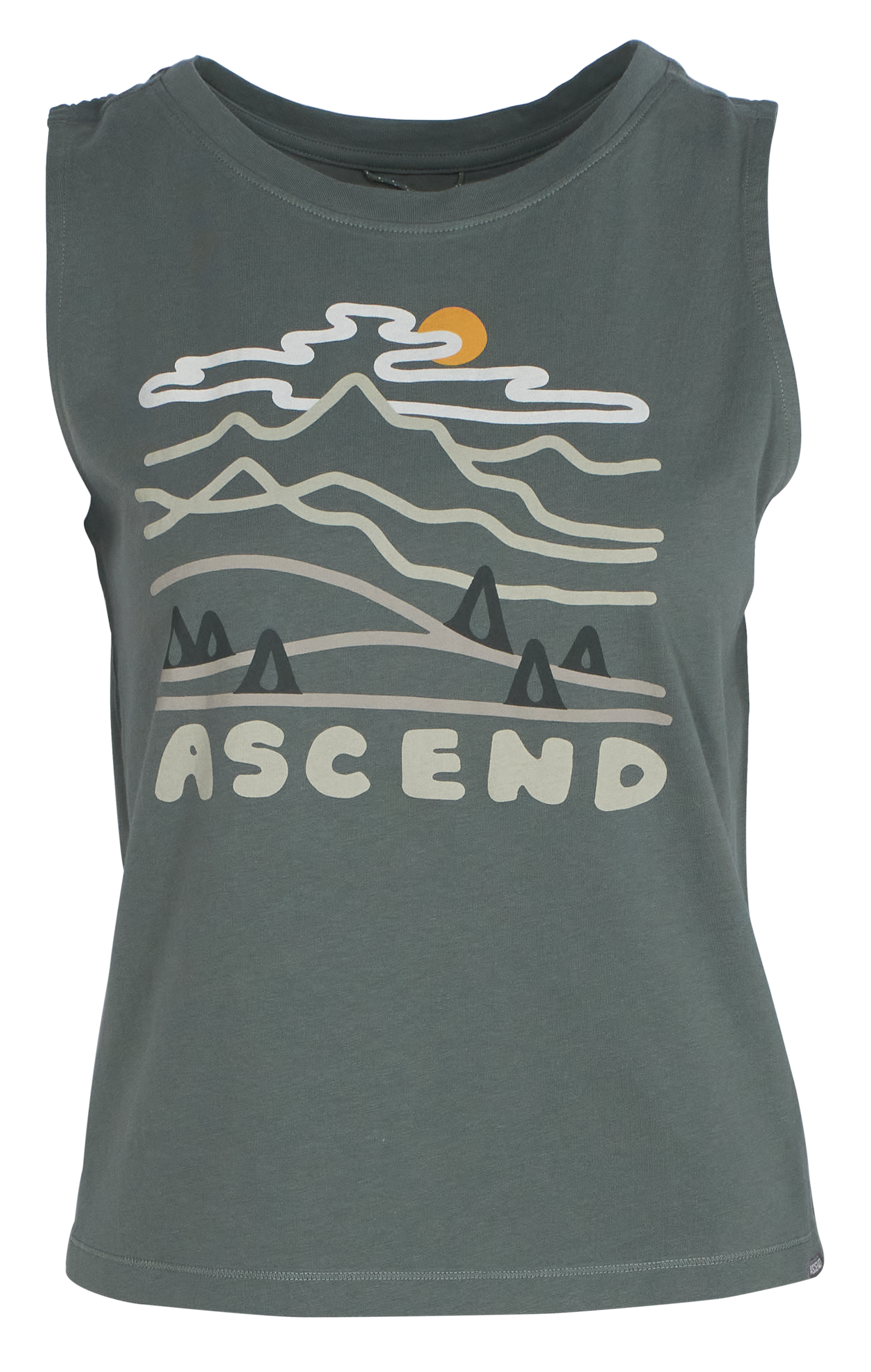 Ascend Organic Valley View Graphic Tank Top for Ladies                                                                          
