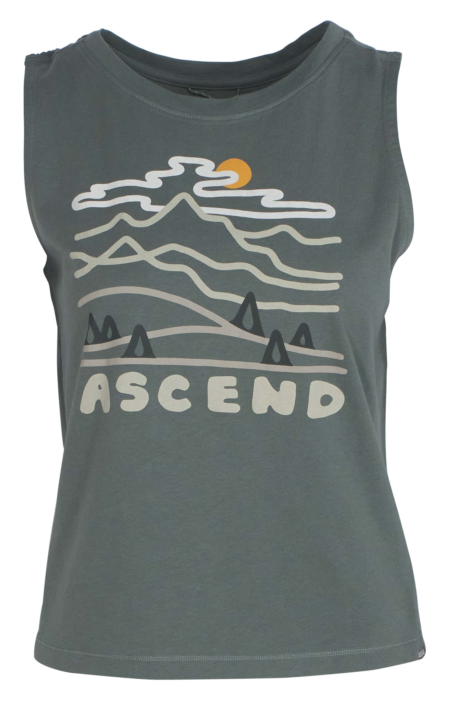 ASCEND Organic Valley View Graphic Tank Top for Ladies