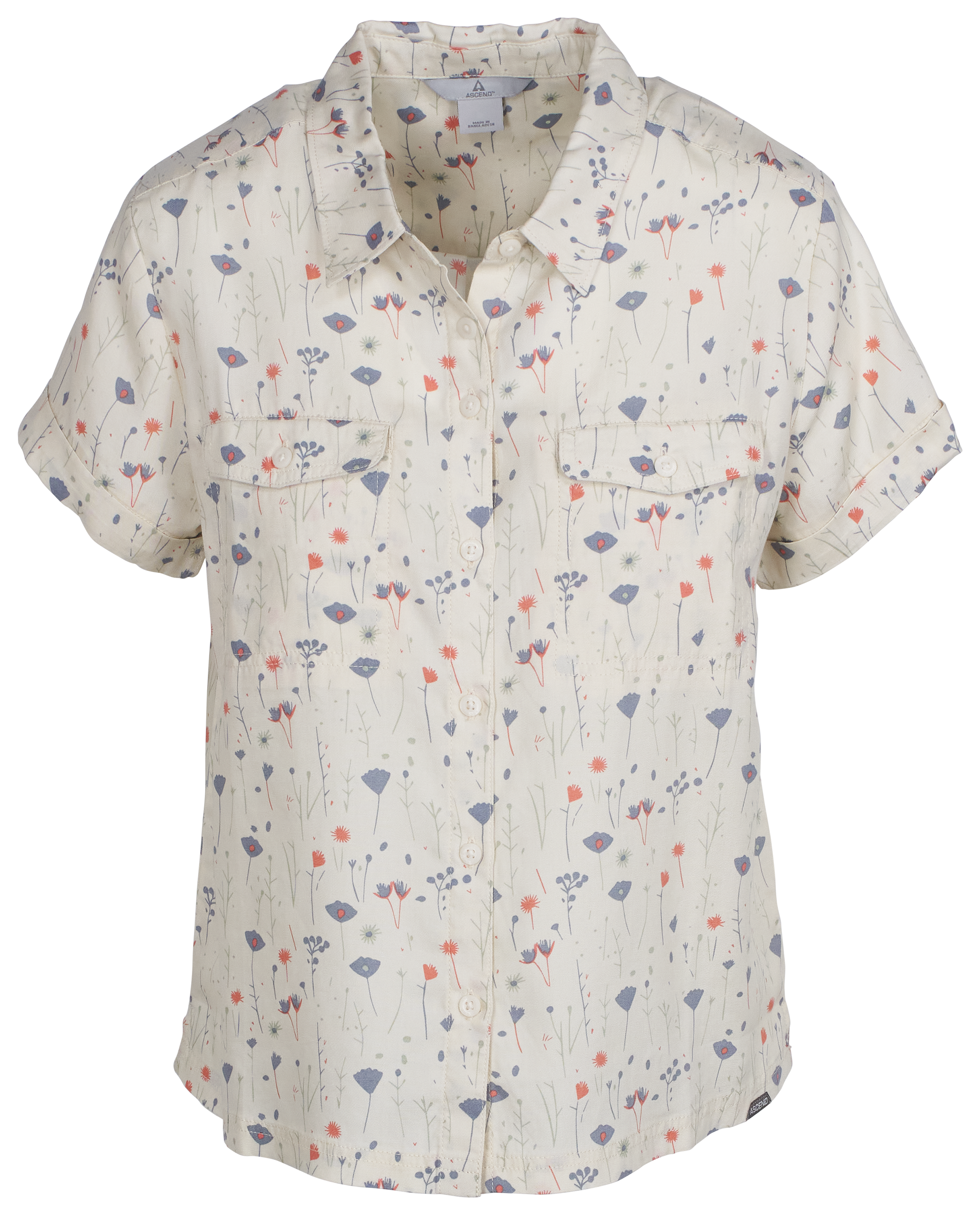ASCEND Camp Button-Down Short-Sleeve Shirt