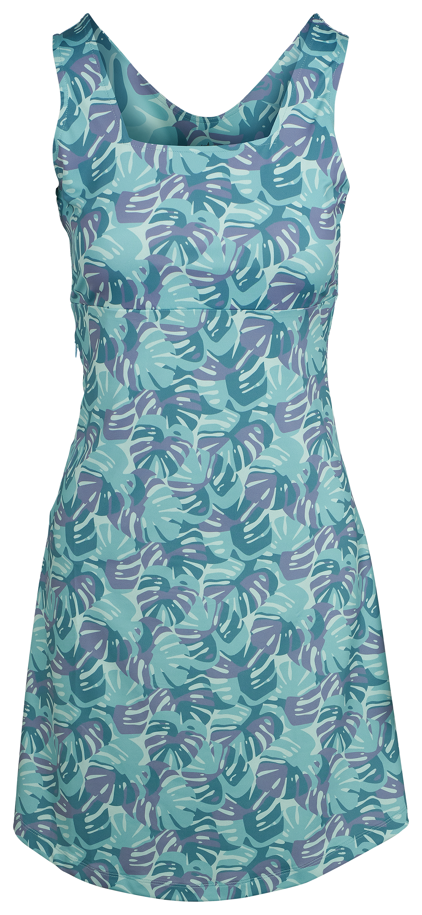 Image of World Wide Sportsman 3D Cool Knit Dress - Blue Ice Monstera