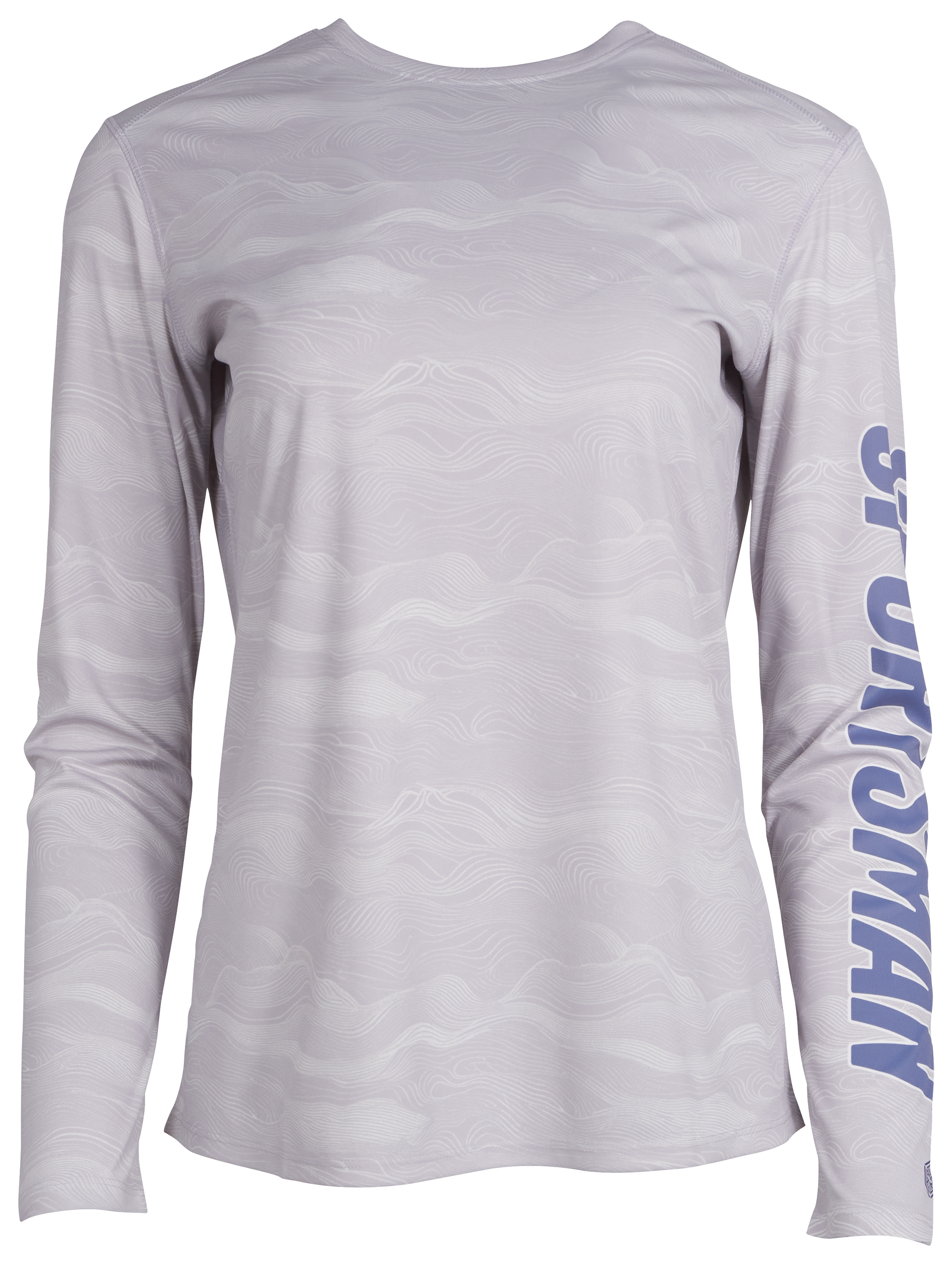 Image of World Wide Sportsman 3D Cool Angler Long-Sleeve Crew - Thistle Wave