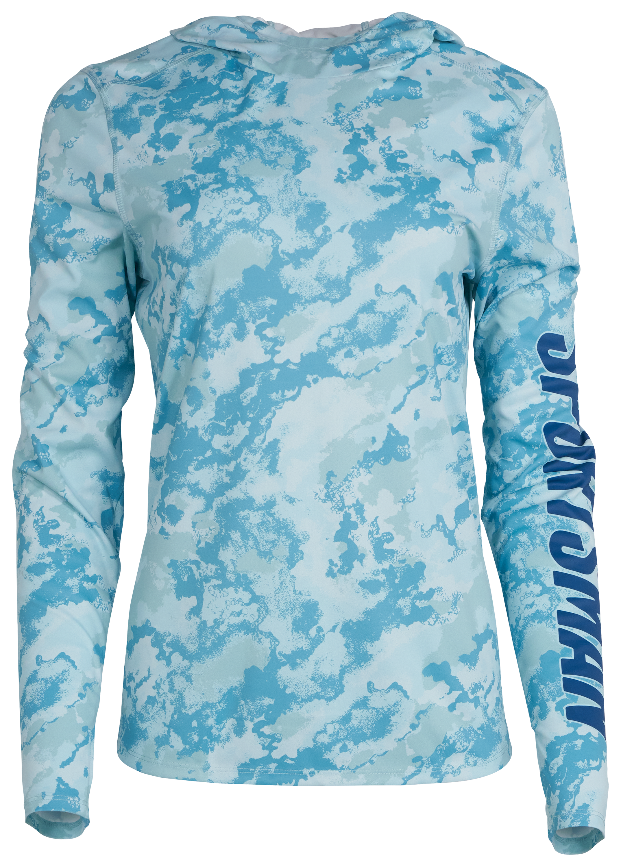 Image of World Wide Sportsman 3D Cool Angler Hoodie - Milky Blue Swell