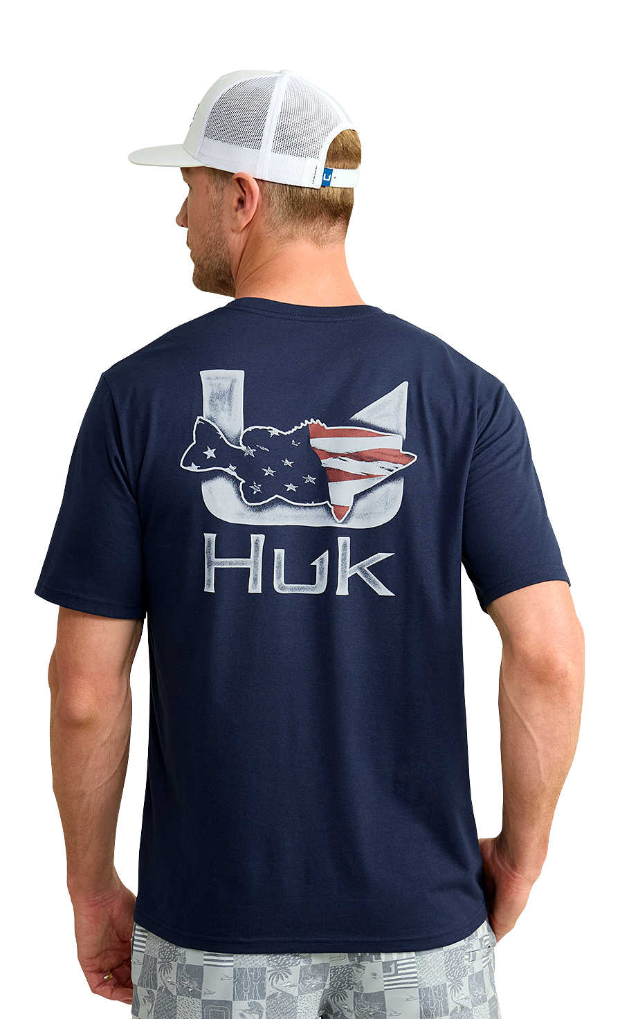 Huk Fish Flag Graphic Short-Sleeve T-Shirt for Men                                                                              