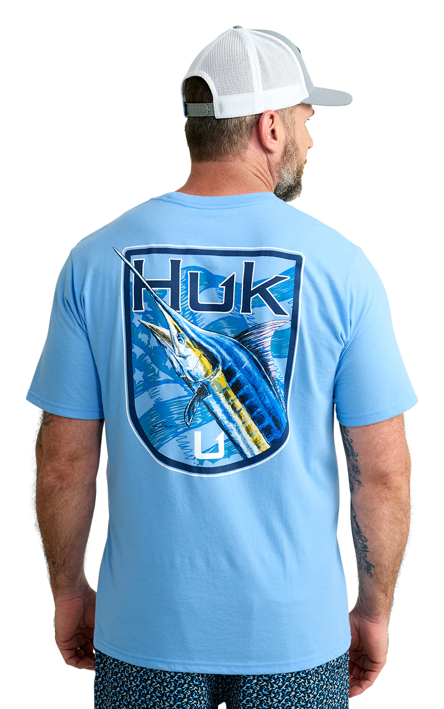 HUK KC Americana Series Sailfish Short-Sleeve T-Shirt for Men