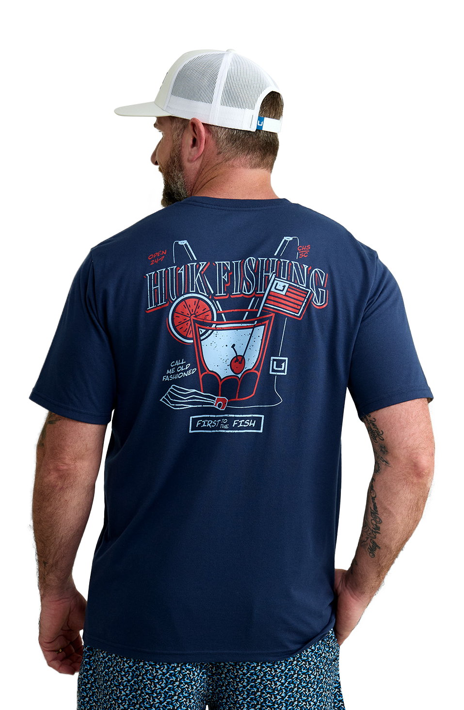 HUK Wando Lures and Lagers Graphic Short-Sleeve T-Shirt for Men