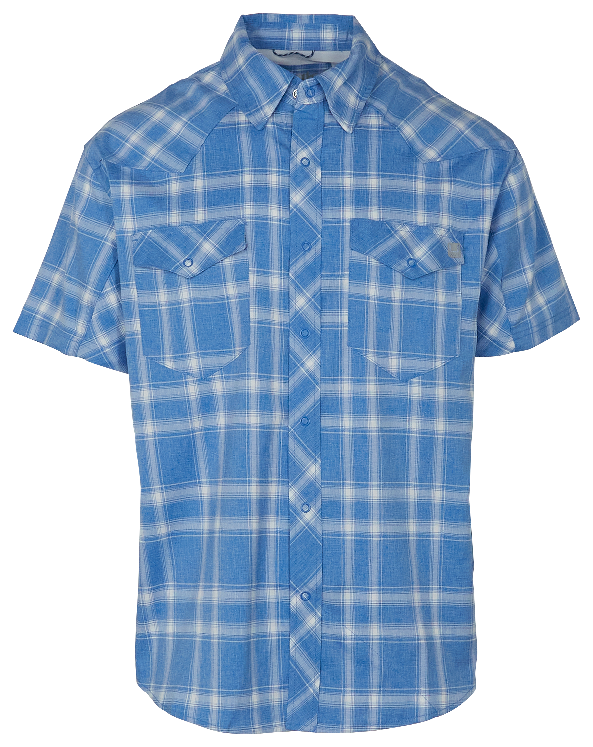HUK Diamond Back Current Plaid Short-Sleeve Shirt for Men