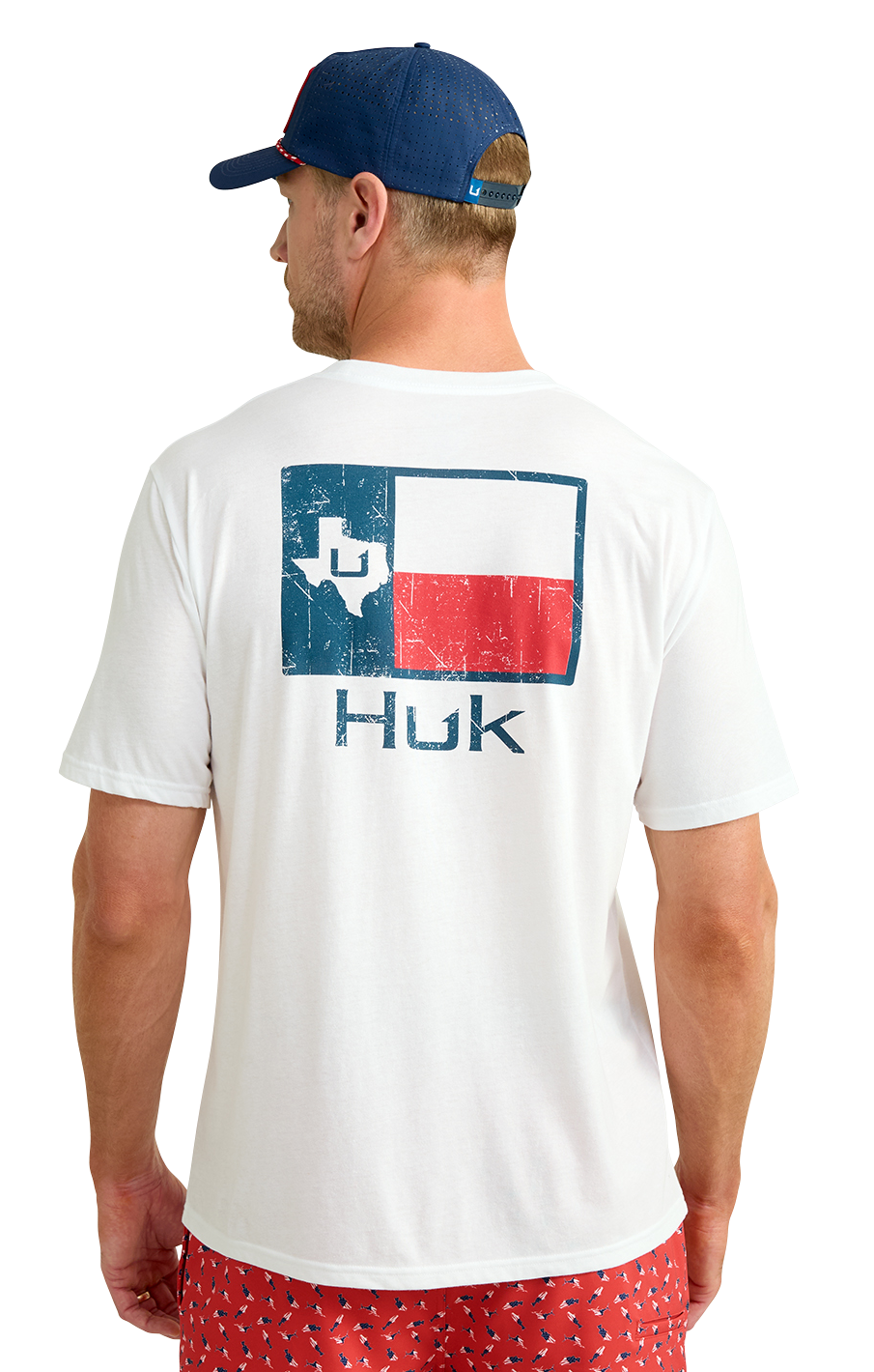 Image of Huk Big State Short-Sleeve T-Shirt for Men - White