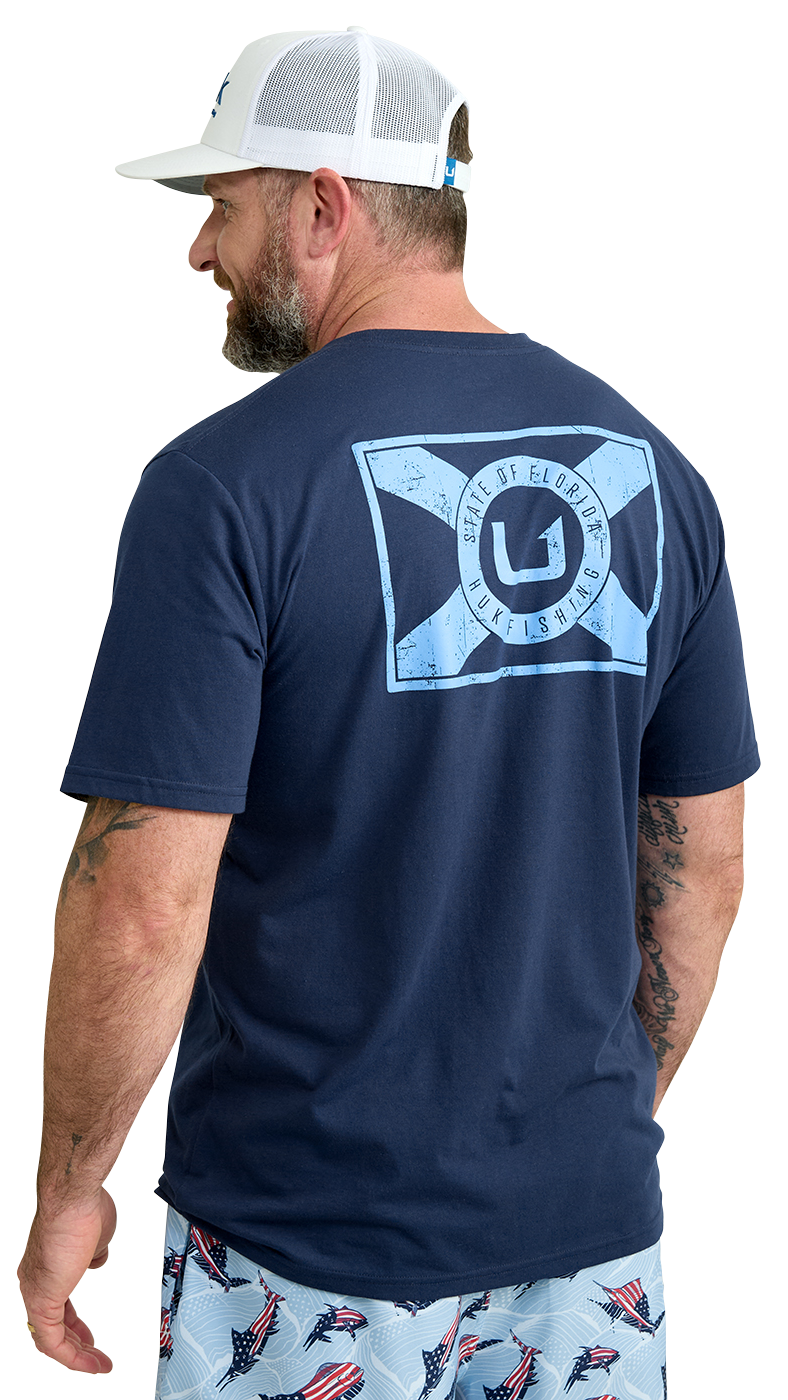 HUK Flo State Short-Sleeve T-Shirt for Men