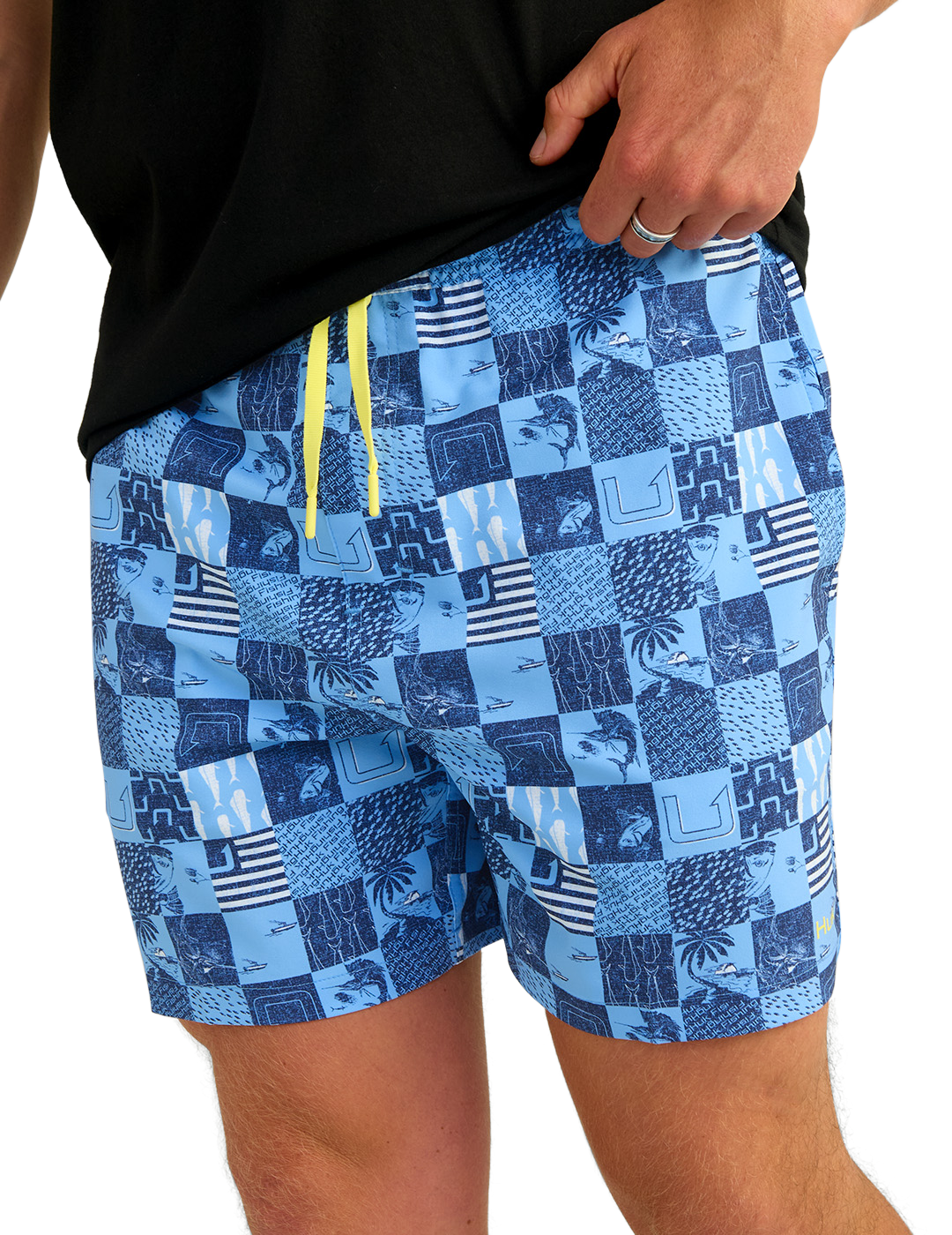 HUK Pursuit Volley Printed Swim Shorts